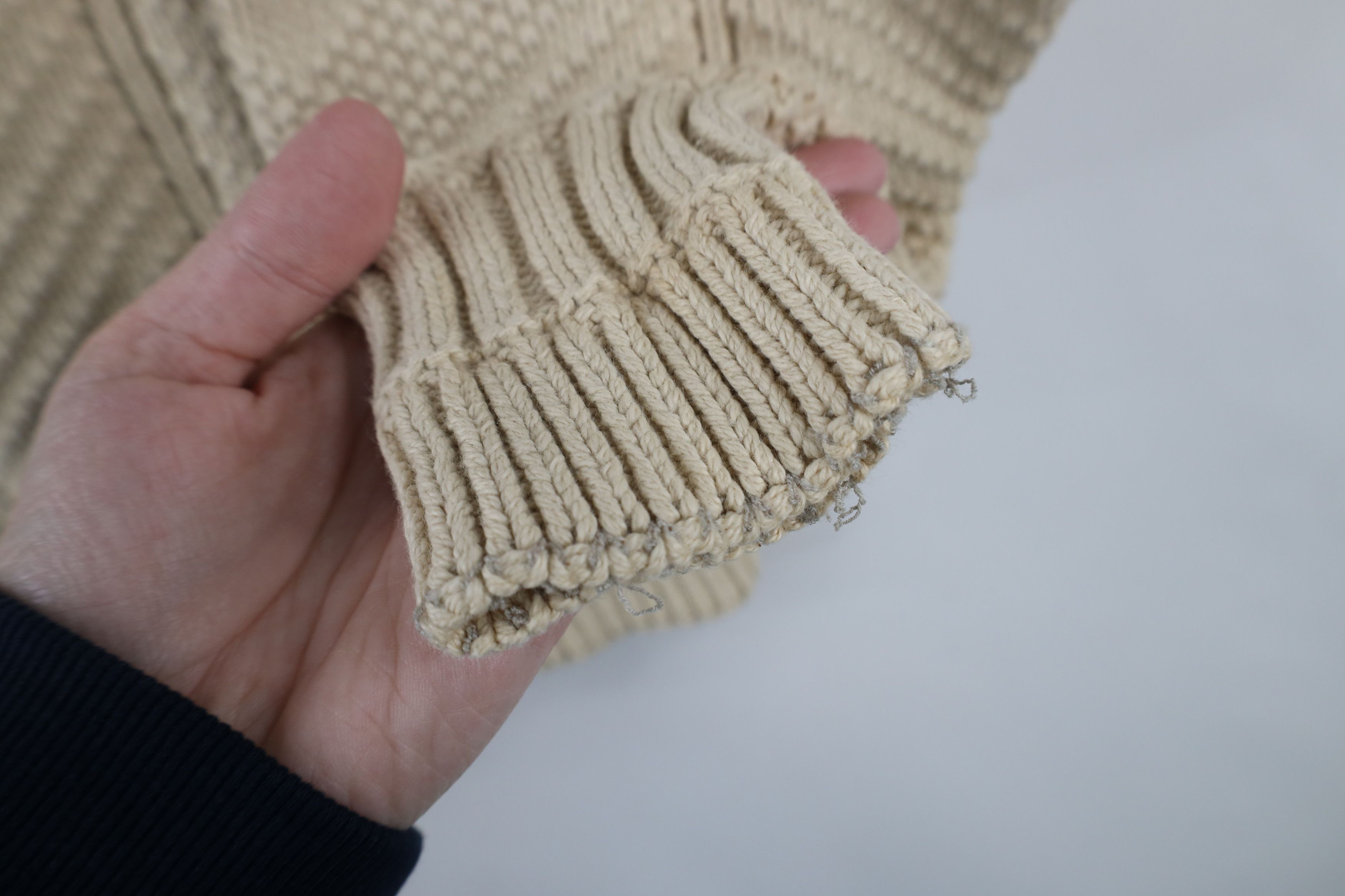 Vintage Vintage 90s Streetwear Textured Knit Crewneck Sweater Size L / US 10 / IT 46 - 6 Thumbnail