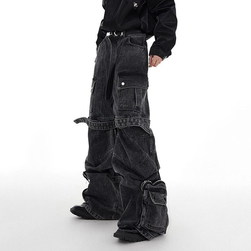 Jean × Vintage Multi-pocket Jeans Three-dimensional Jeans Size US 32 / EU 48 - 1 Thumbnail