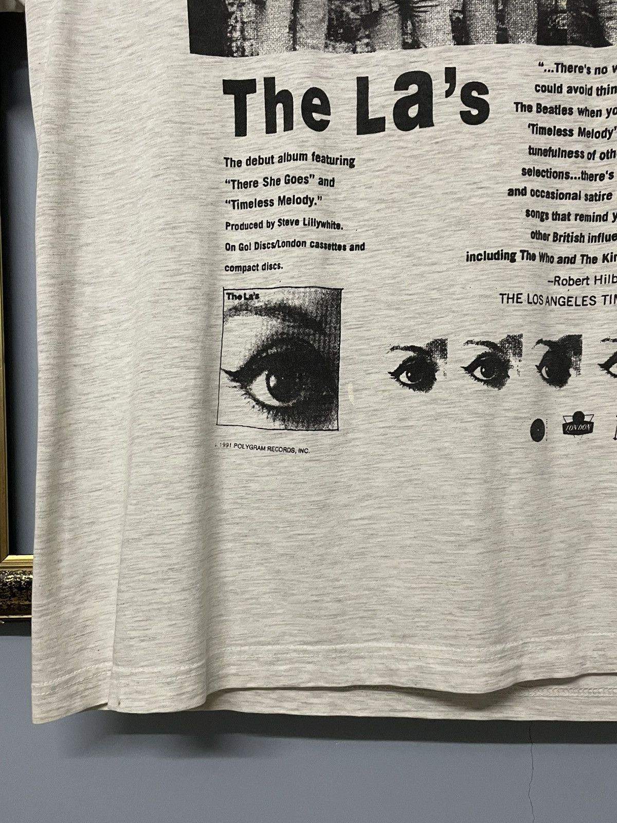 Vintage Vintage 1991 The La’s Band Liverpool Plays Eye Rare Tee Size US XL / EU 56 / 4 - 8 Thumbnail
