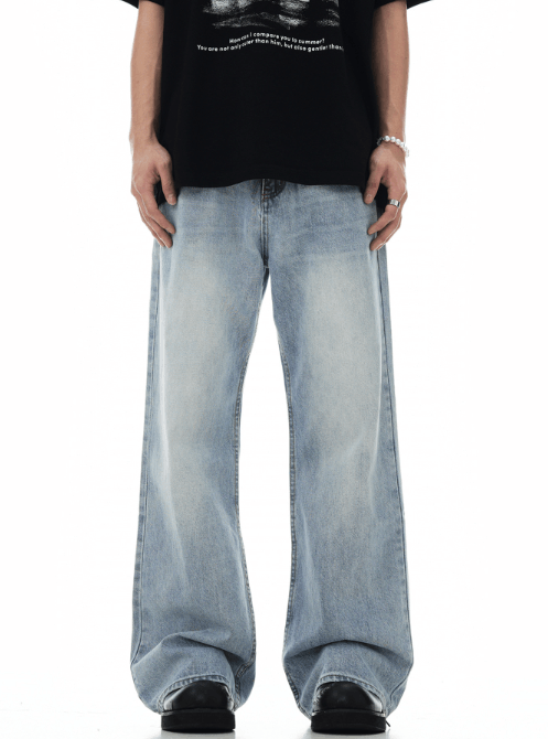 Japanese Brand American retro washed distressed casual jeans Size US 32 / EU 48 - 1 Thumbnail
