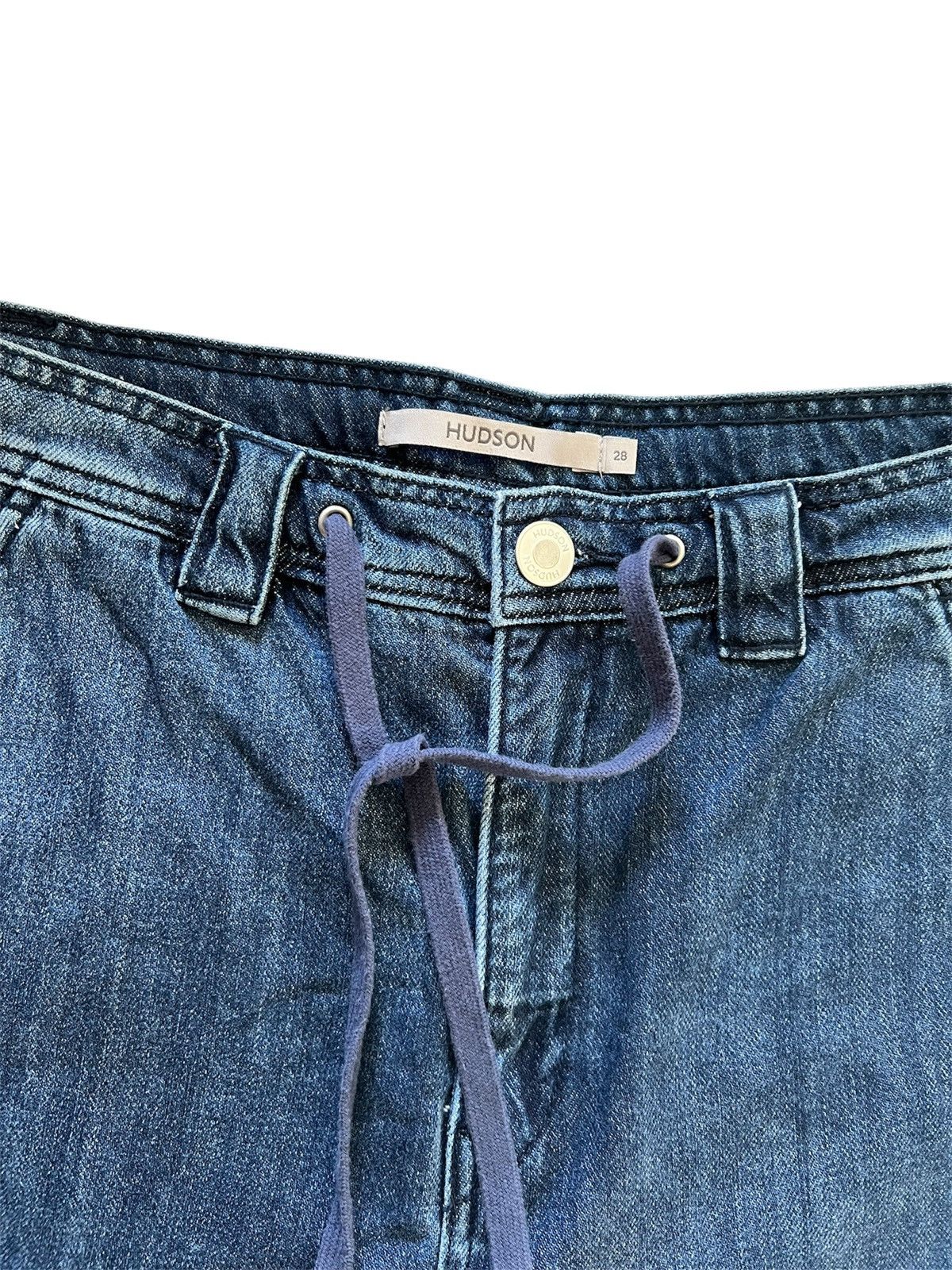 Hudson Hudson Jeans Drawstring Wide Leg Denim Pant | Size 28 Size 28" / US 6 / IT 42 - 4 Thumbnail