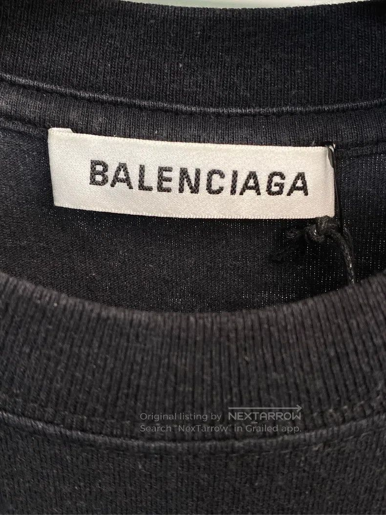 Balenciaga Balenciaga Short-sleeve T-shirt with rainbow double B whea Size US XS / EU 42 / 0 - 5 Thumbnail