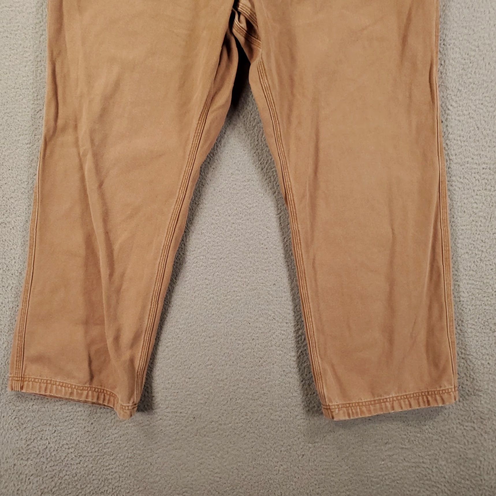 Vintage Duluth Jeans Mens 46x32 Canvas Brown Tan 100% Cotton Workwear 5-Pocket Embroidered Logo Button Zip Vintage No Size US 30 / EU 46 - 3 Thumbnail