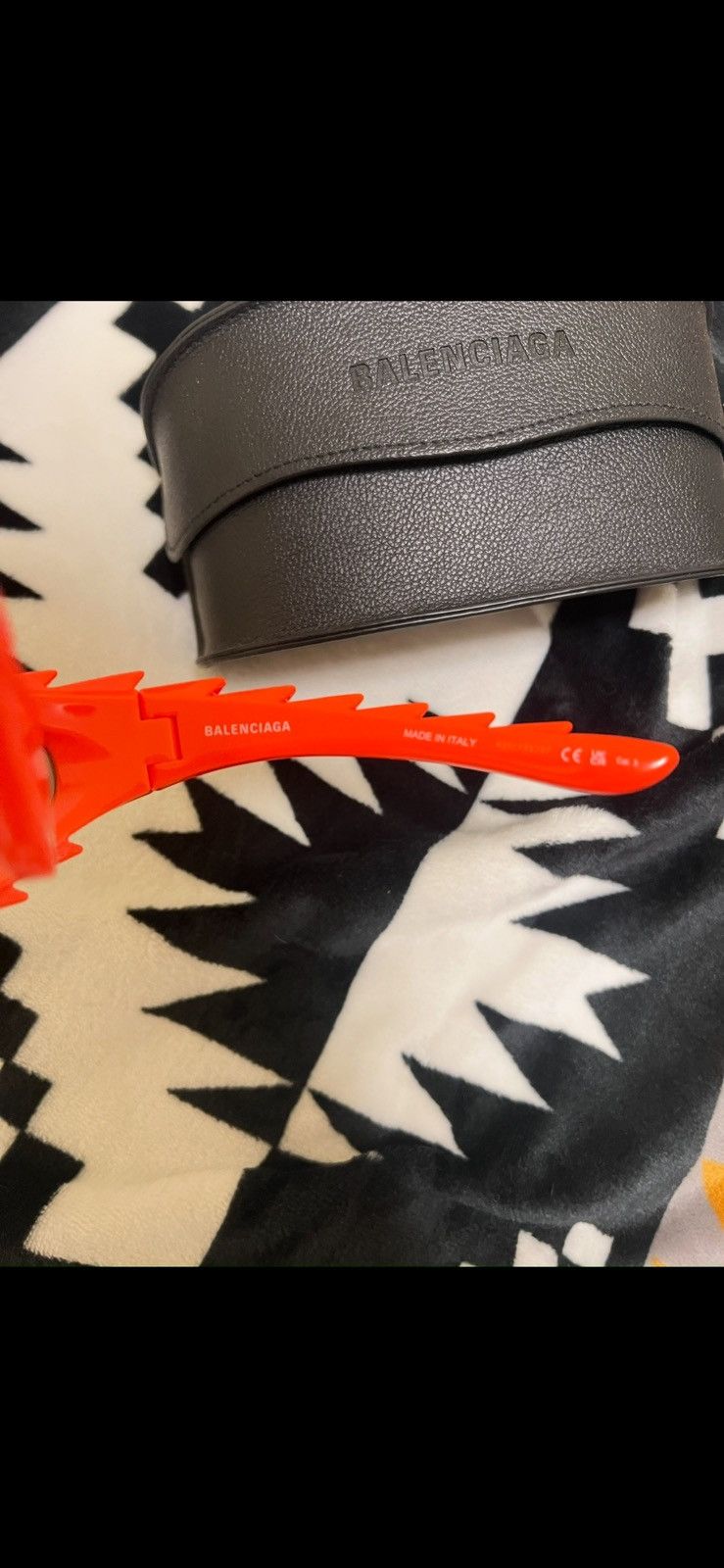 Balenciaga Balenciaga SS23 -Extreme Spikes Orange Sunglasses Size ONE SIZE - 4 Thumbnail