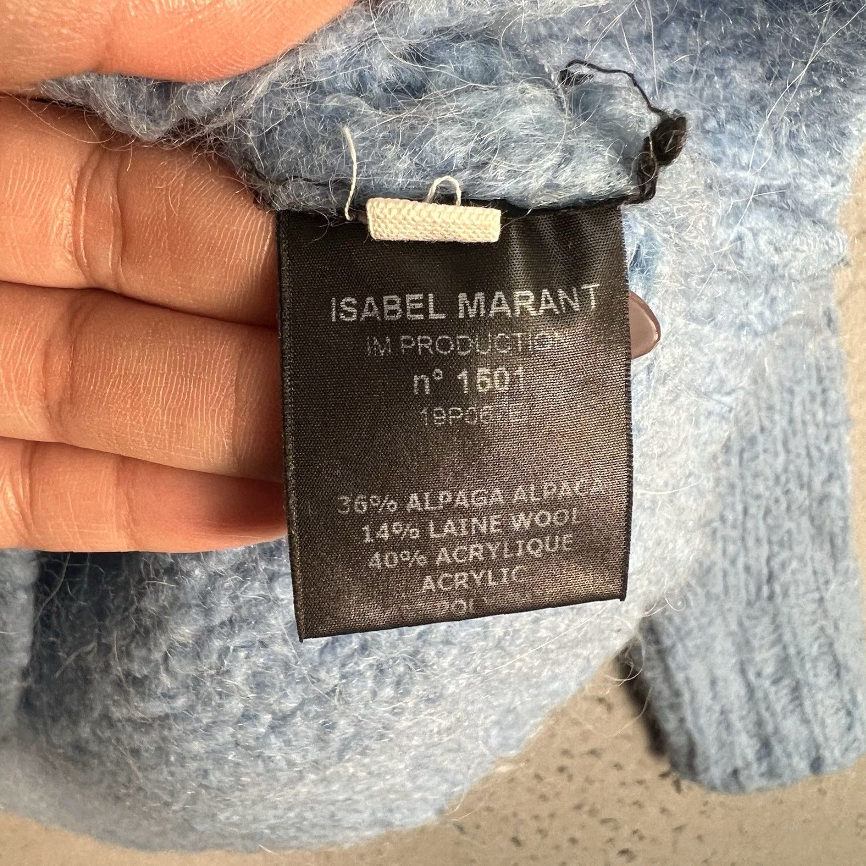 Isabel Marant VINTAGE Isabel Marant Etoile Blue Shields Sweater Womens Size 40 Blue Alpaca Wool Blend Pullover Crew Neck Knit 8/10 Shirts Size S / US 4 / IT 40 - 6 Thumbnail