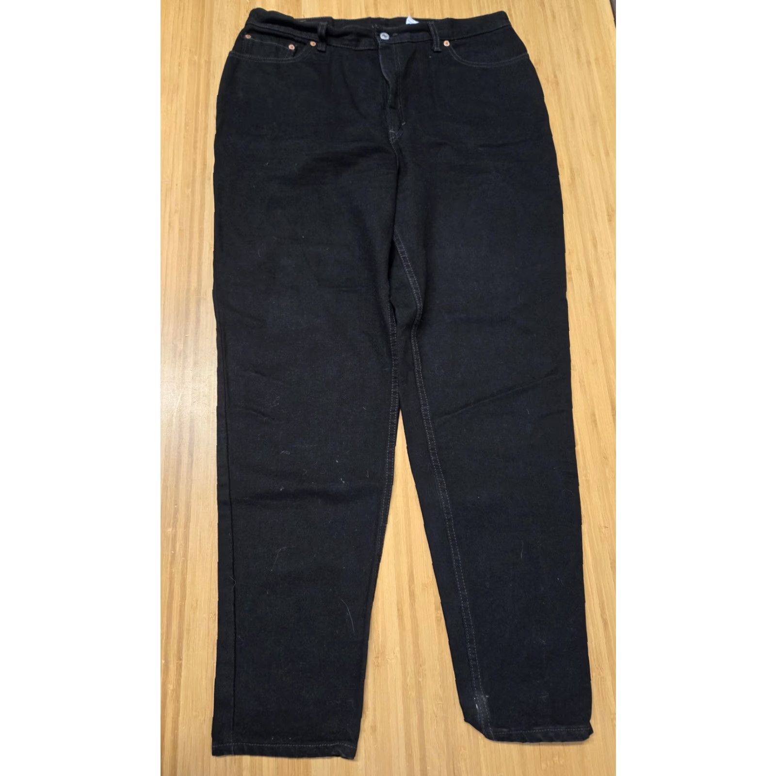 Levi's VINTAGE Levi's 550 Jeans Womens 18W Black Relaxed Fit Tapered Leg Made USA 90s Size 40" / US 18 - 6 Thumbnail