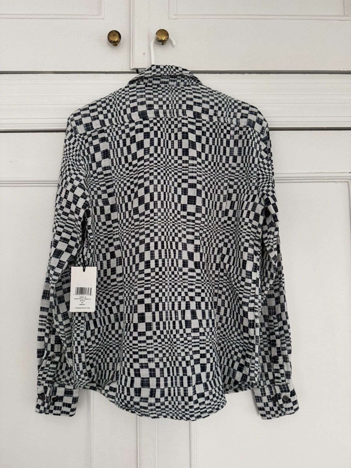 Corridor Corridor High Focus Check Long Sleeve Small White Navy Size US XS / EU 42 / 0 - 6 Thumbnail