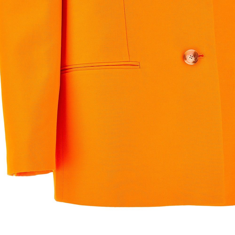 Stella McCartney o1s22i1n1024 Eco-Friendly Single-Breasted Blazer in Orange Size S / US 4 / IT 40 - 4 Thumbnail