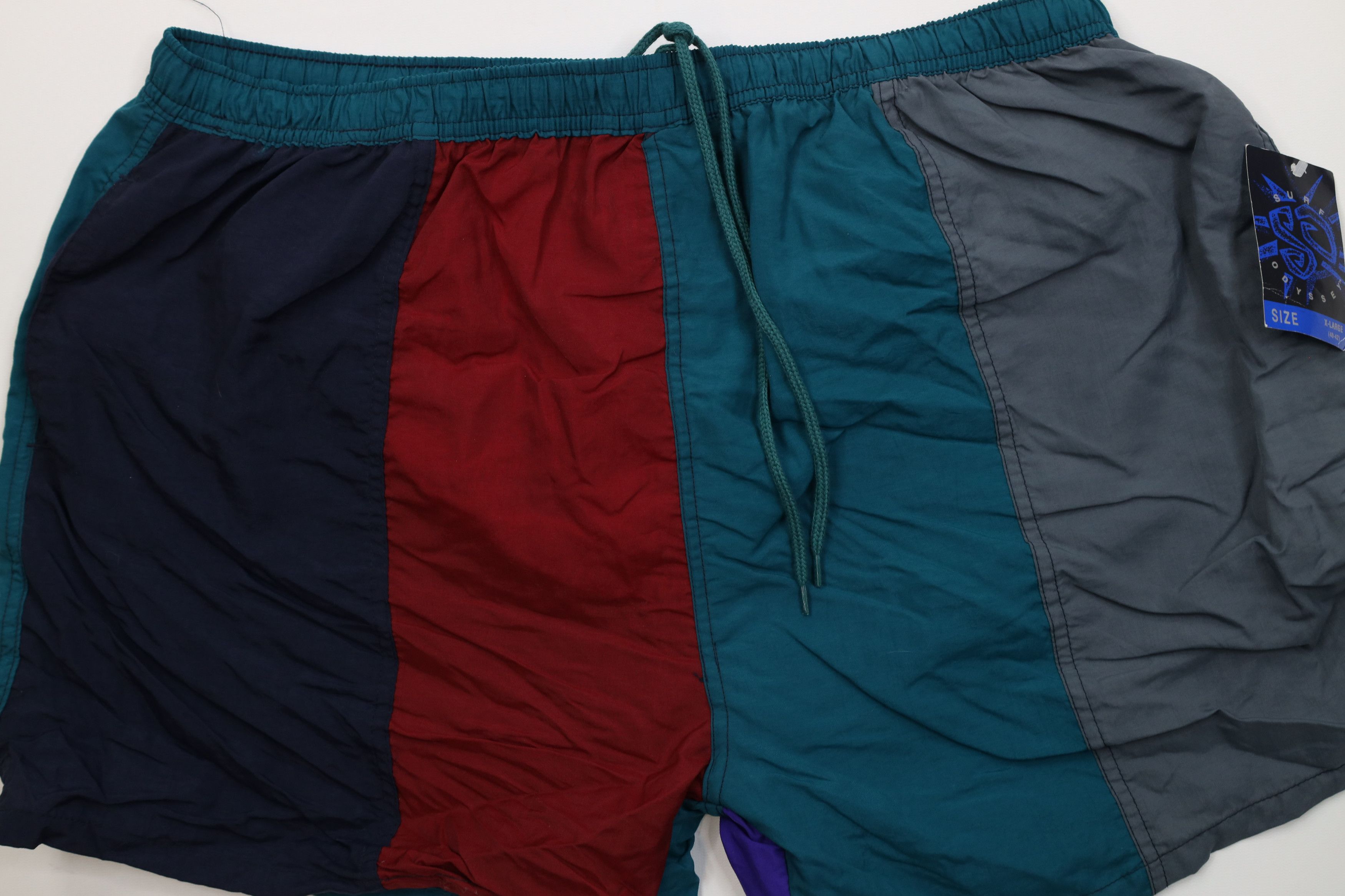Vintage Deadstock Vintage 90s Streetwear Block Lined Shorts Trunks Size US 36 / EU 52 - 3 Thumbnail