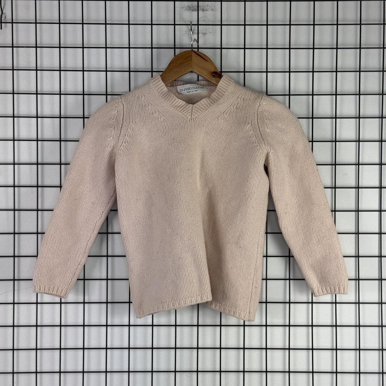 Brunello Cucinelli Brunello Cucinelli Wool Jumper Beige Womans Pink Size XS / US 0-2 / IT 36-38 - 1 Thumbnail