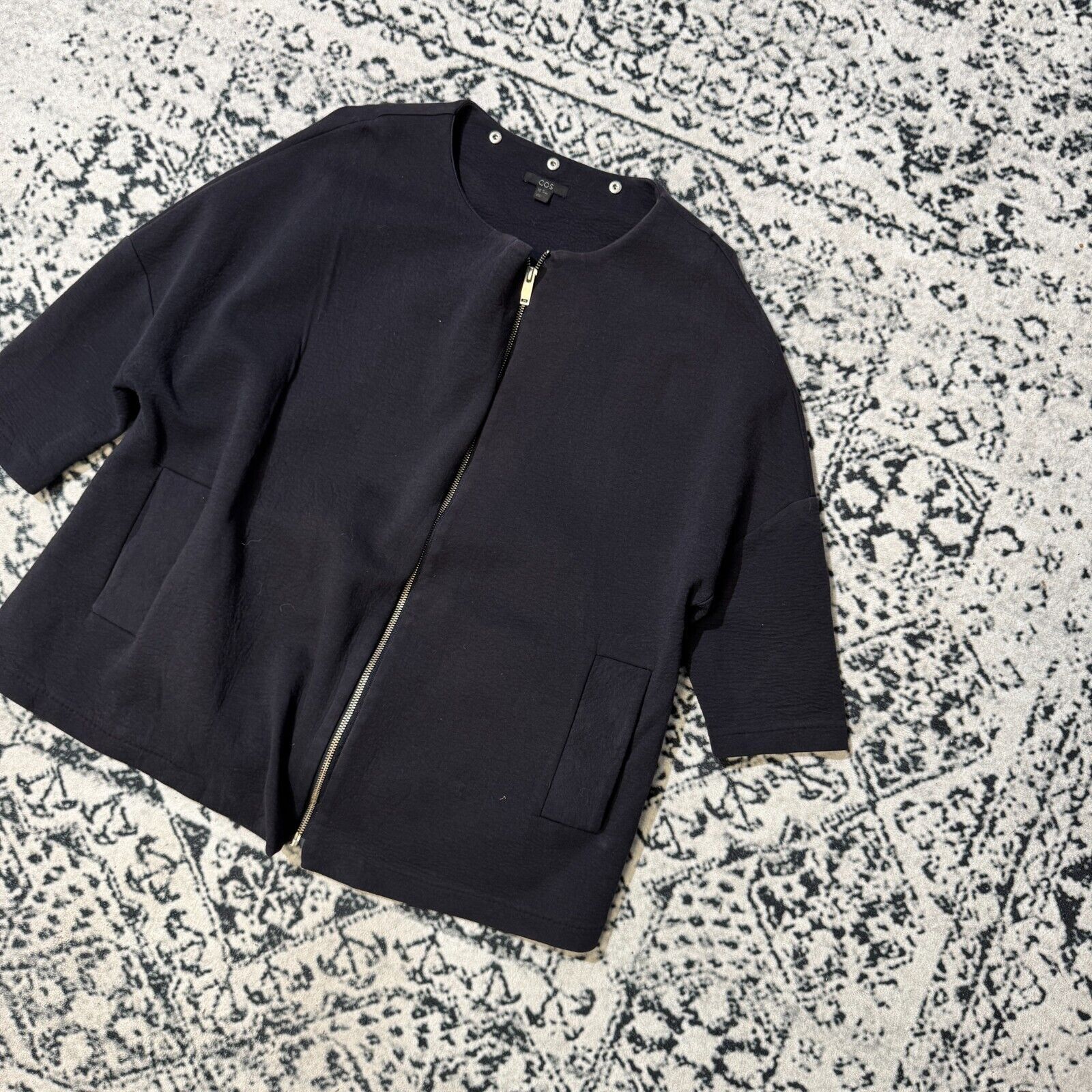 Cos × Vintage Vintage Cos Navy Cotton Blazer Jacket Size XS Y2K 90s Size US XS / EU 42 / 0 - 2 Thumbnail