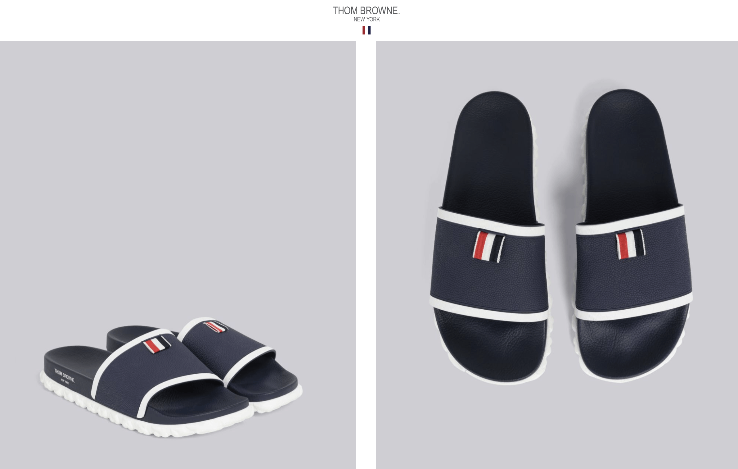Thom Browne Thom Browne CABLE KNIT SOLE POOL SLIDE Size US 8 / EU 41 - 8 Thumbnail