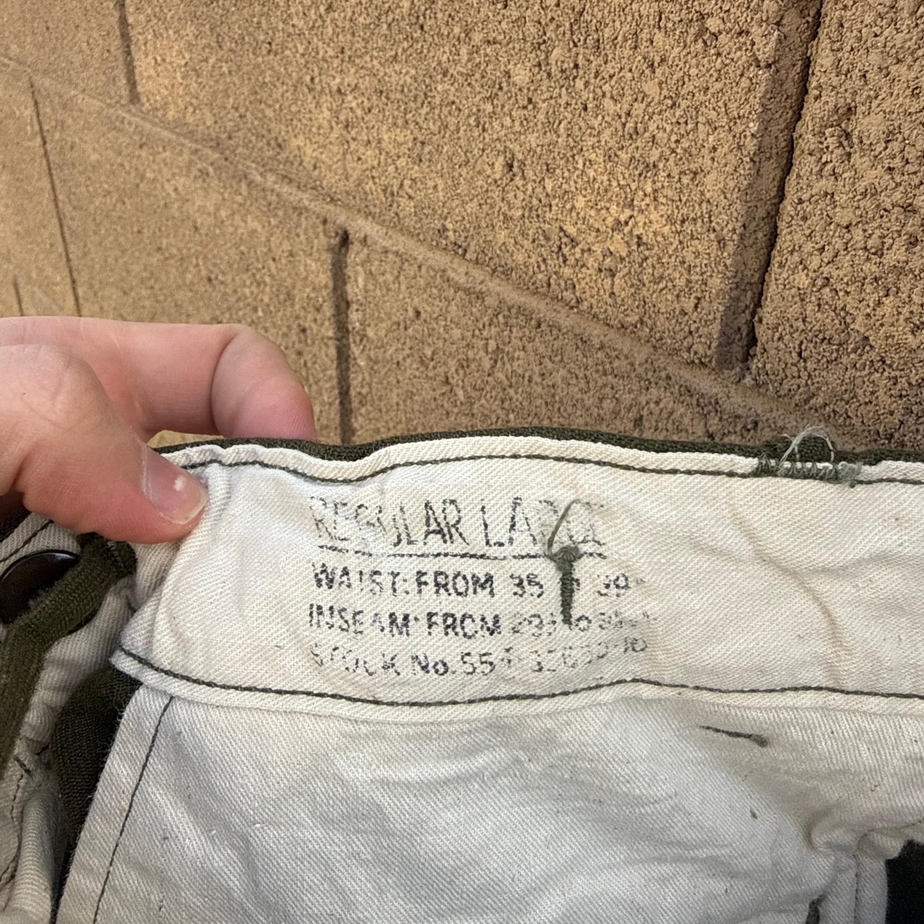 Vintage 50's US Military Wool Field M-51 Trousers Size US 38 / EU 54 - 5 Thumbnail