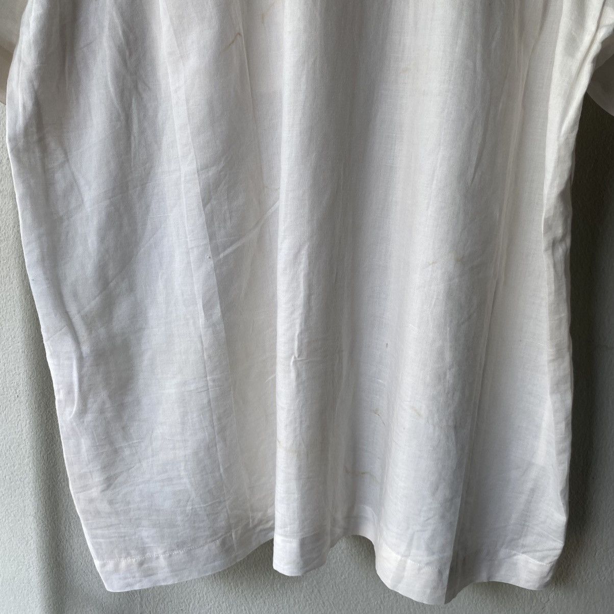 Issey Miyake Issey Miyake mandarin white shirt Size US XL / EU 56 / 4 - 8 Thumbnail