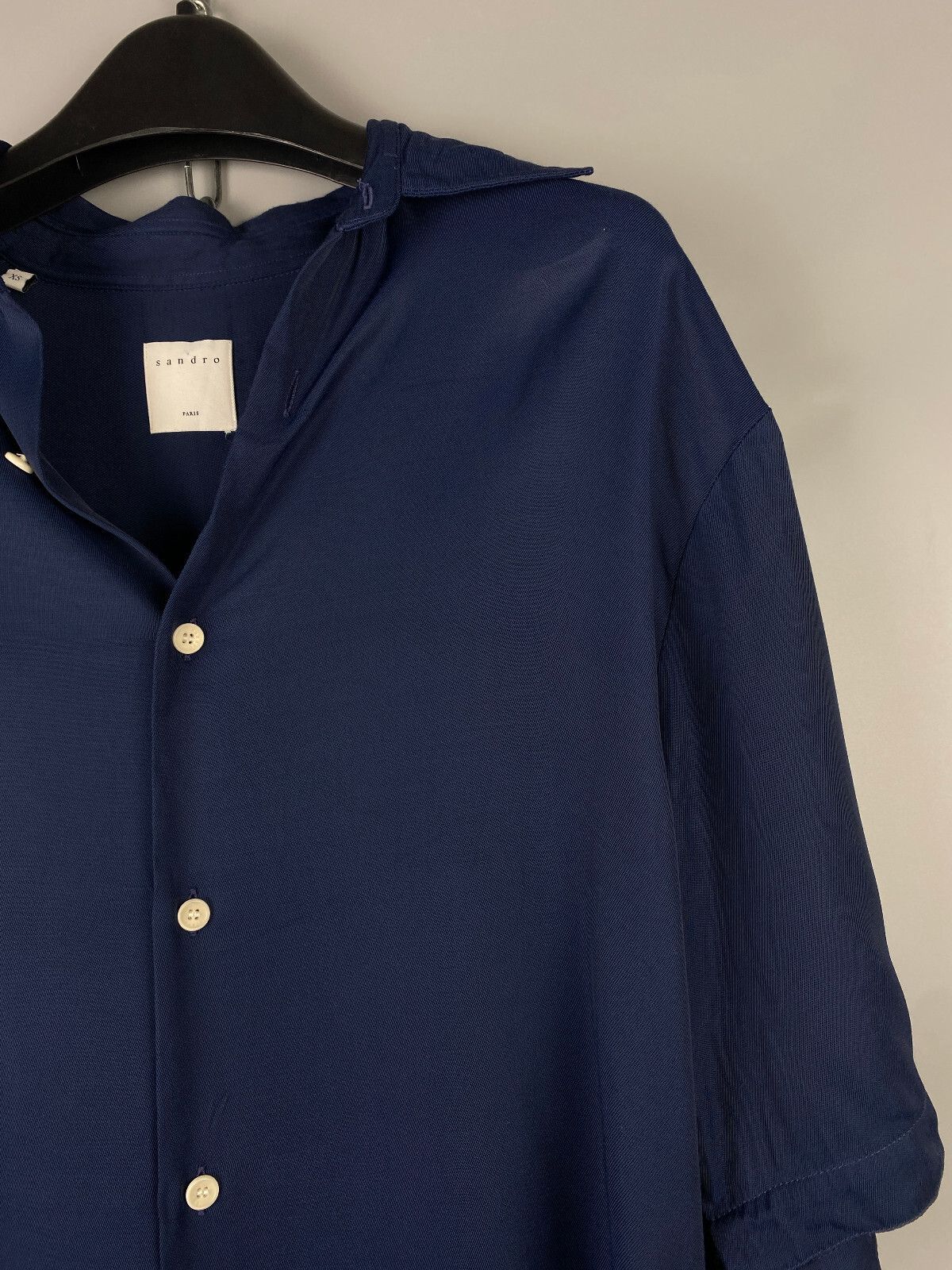 Sandro Sandro Button Short Sleeve Shirt Size US S / EU 44-46 / 1 - 5 Thumbnail