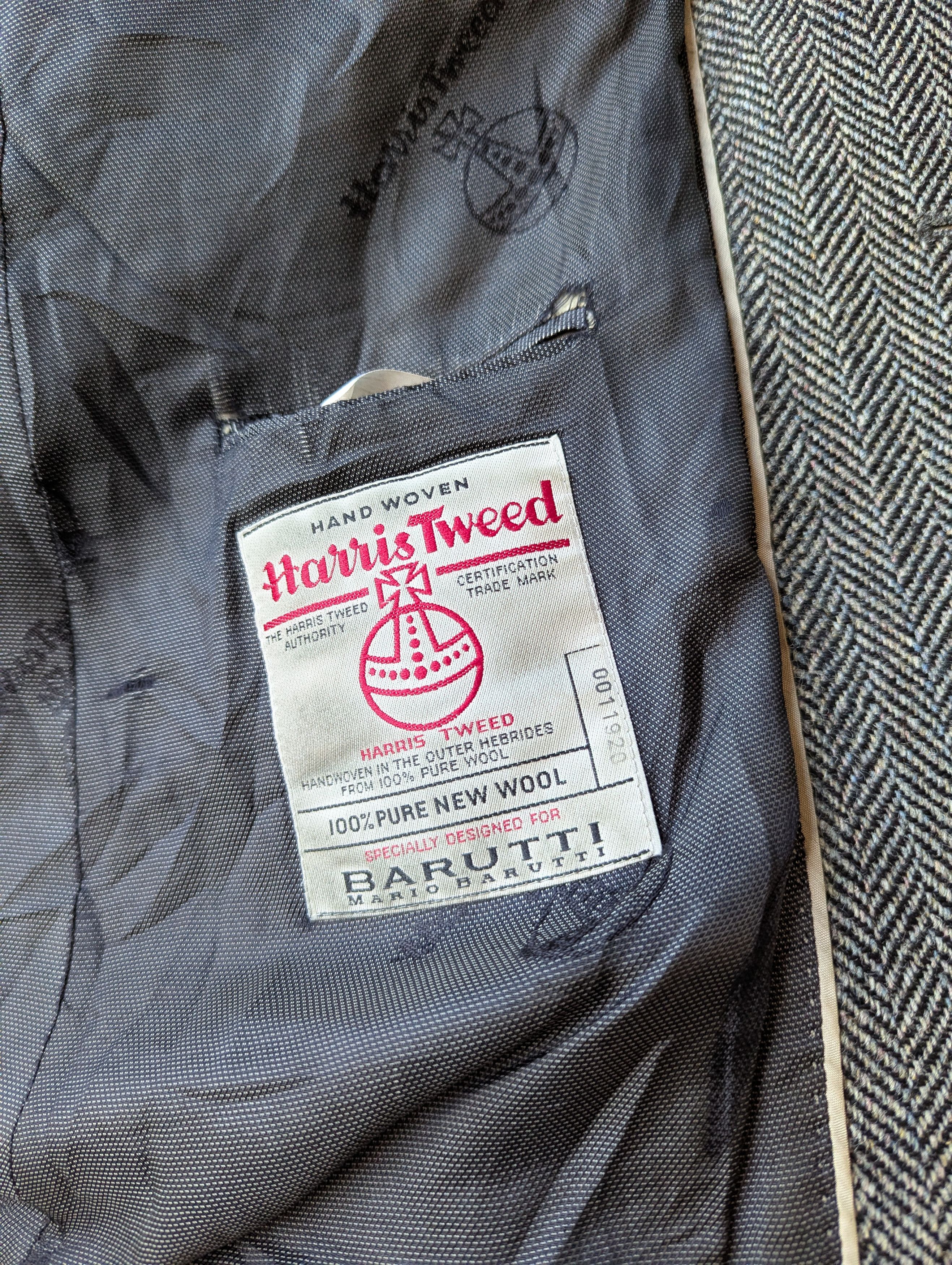 Harris Tweed Harris Tweed x Mario Barutti Vintage Blazer Pure Wool Gray Size 44L - 14 Thumbnail