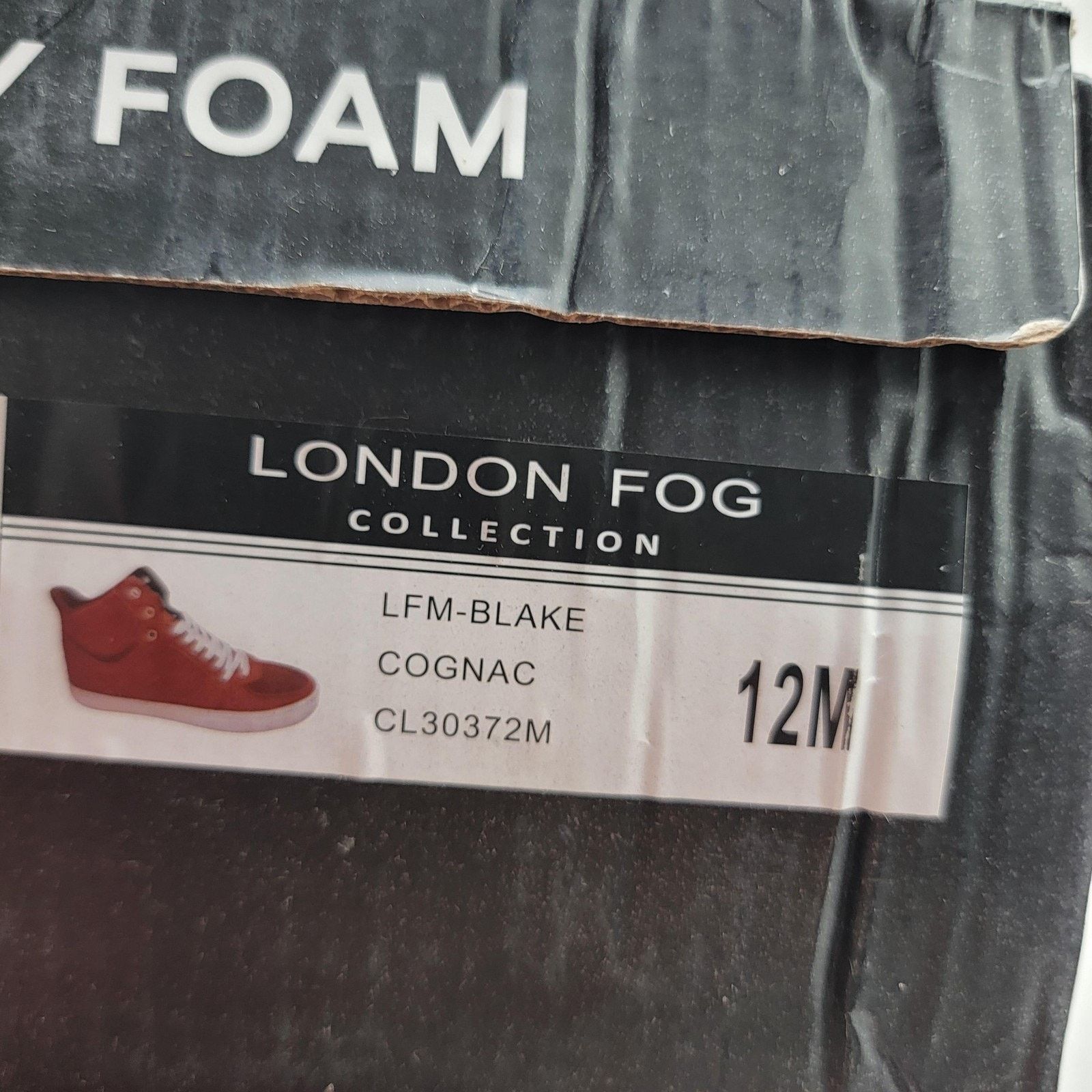 London Fog London Fog Blake Mens Size 12 Cognac Brown High Top Sneakers Size US 11 / EU 44 - 8 Thumbnail