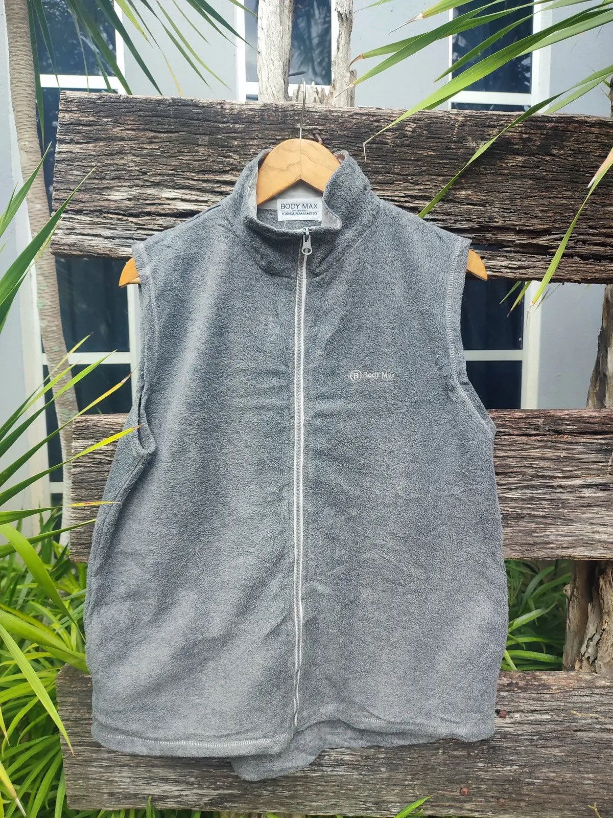 Kansai Yamamoto Vintage Kansai Yamamoto BODY MAX Fleece Zip Vest Size US M / EU 48-50 / 2 - 1 Thumbnail