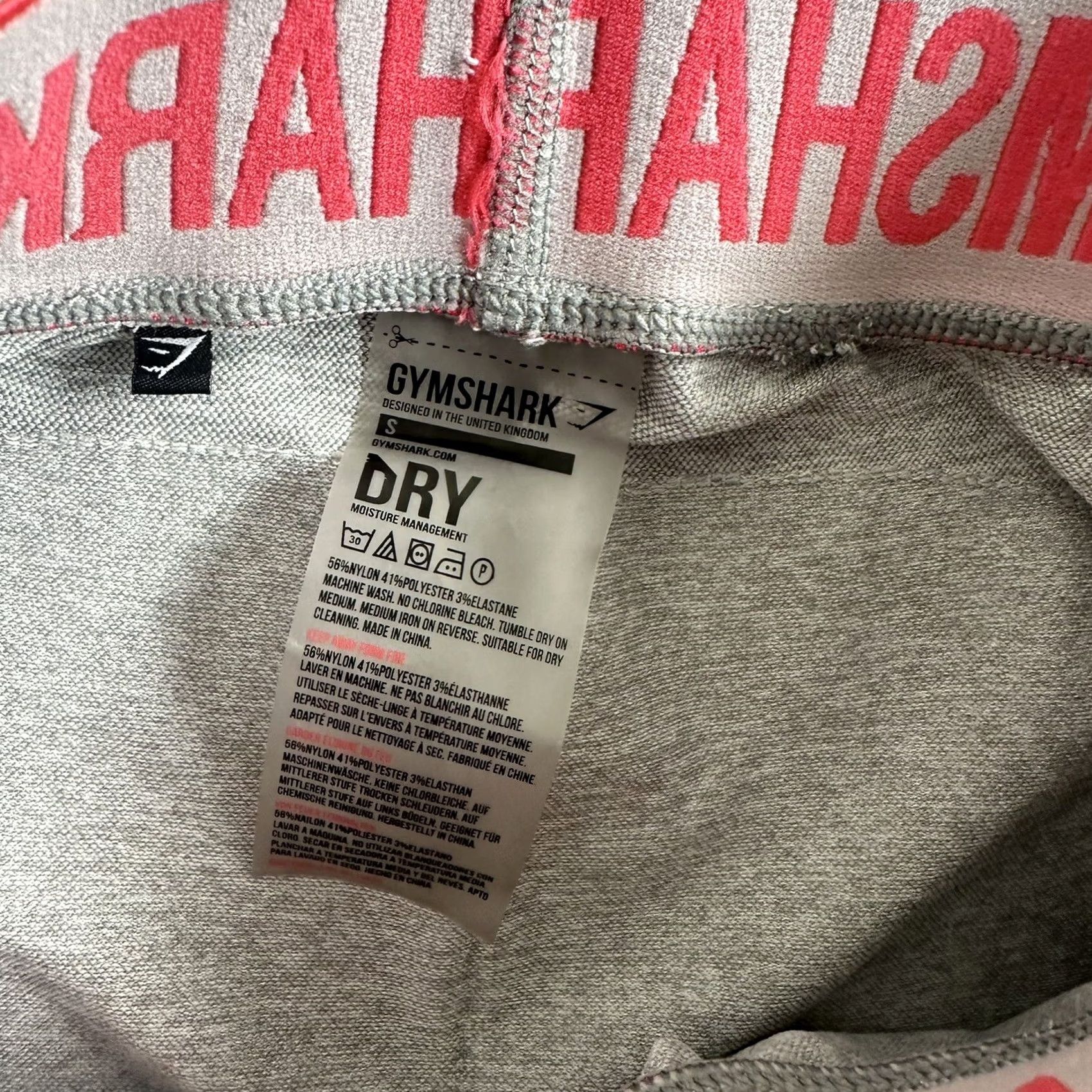 Gymshark Gymshark Leggings V3 Light Gray Womens Size S Active Gym Training Skinny Elastic Waist Compression - Regular Fit Leggings Size 28" / US 6 / IT 42 - 6 Thumbnail