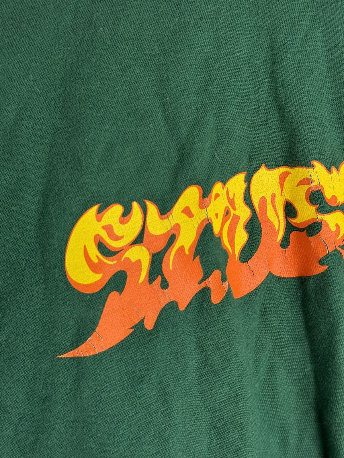 Stussy Stussy Flames 🔥 Heavyweight T-Shirt Dark Green Size US S / EU 44-46 / 1 - 3 Thumbnail