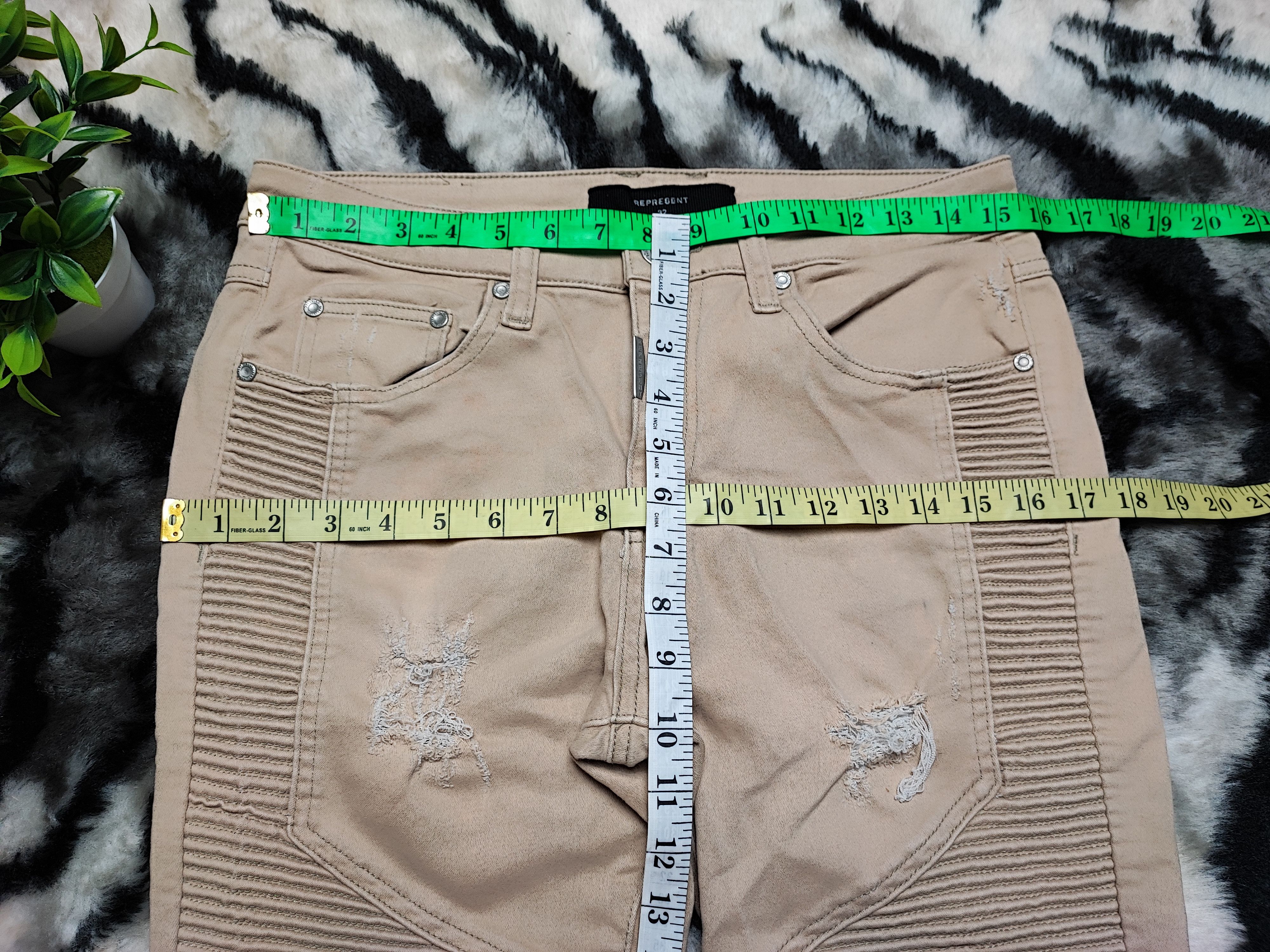 Represent Clo. Represent Brown Cotton Stretch Size US 30 / EU 46 - 4 Thumbnail