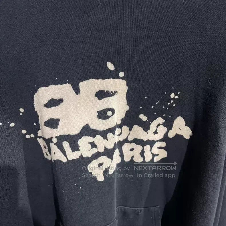 Balenciaga Balenciaga Double B Graffiti Hoodie Size US XL / EU 56 / 4 - 4 Thumbnail