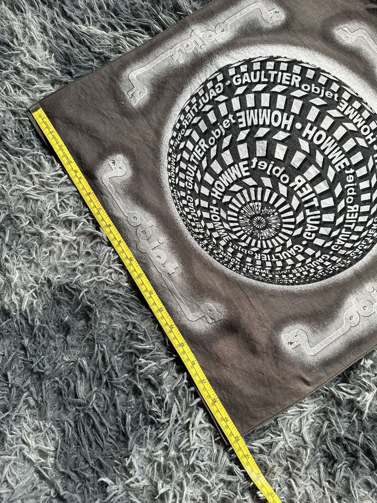 Jean Paul Gaultier 00's Gaultier Homme Object trompe l'oeil handkerchief Size ONE SIZE - 7 Thumbnail