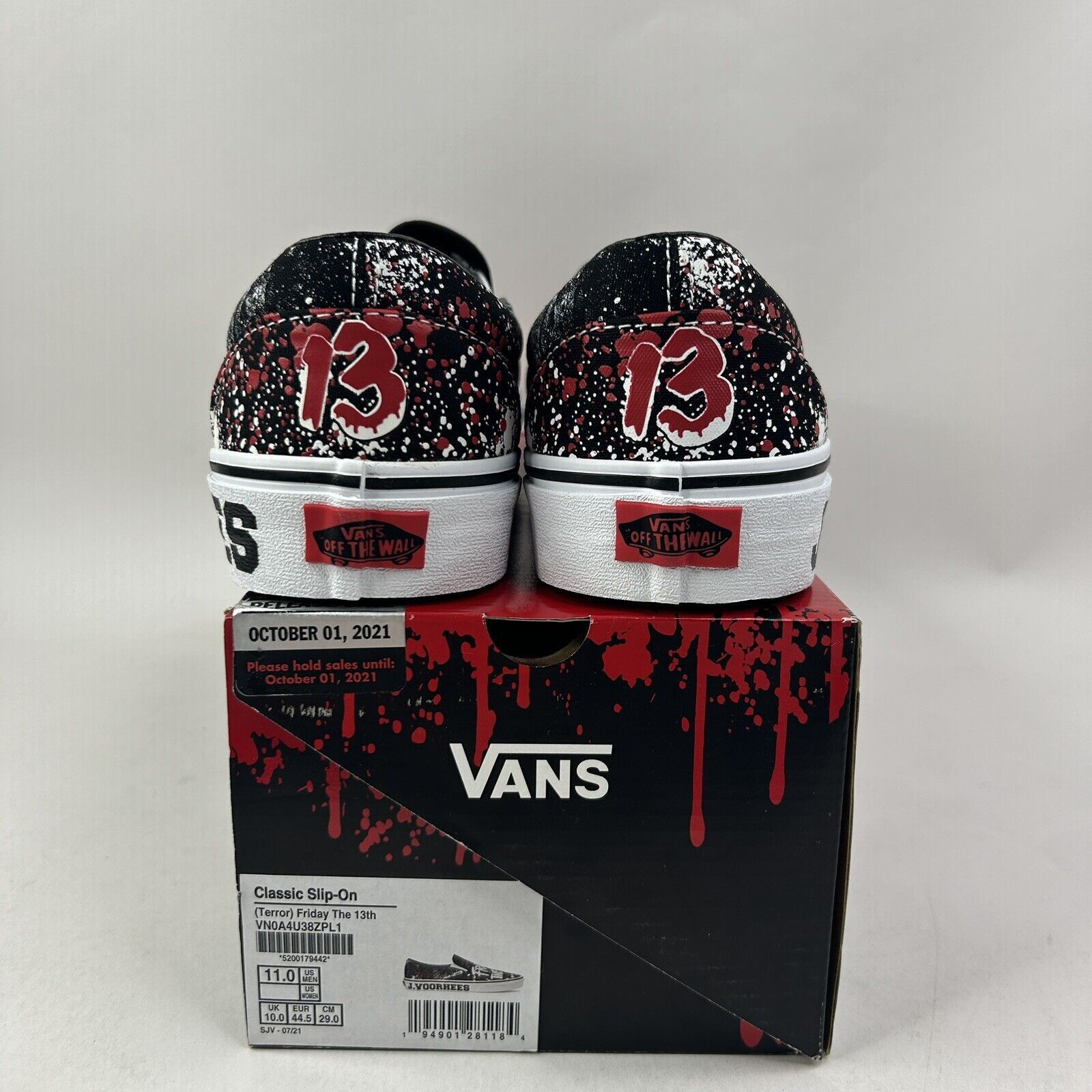 Vans Vans x House Of Terror Slip-On “Friday The 13th" 2024 Size US 11 / EU 44 - 3 Thumbnail