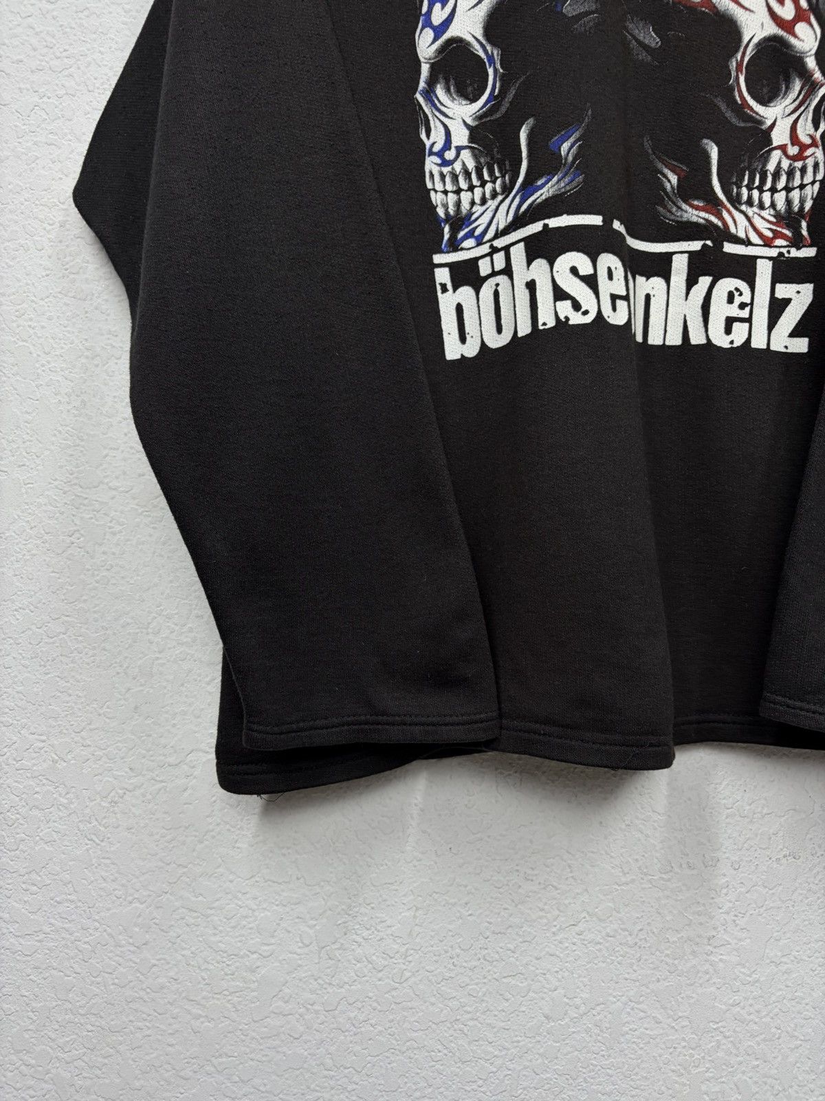 Band Tees Böhse Onkelz Skull Hoodie Y2K Punk Rock Gothic Zip Hoodie Size US XL / EU 56 / 4 - 4 Thumbnail