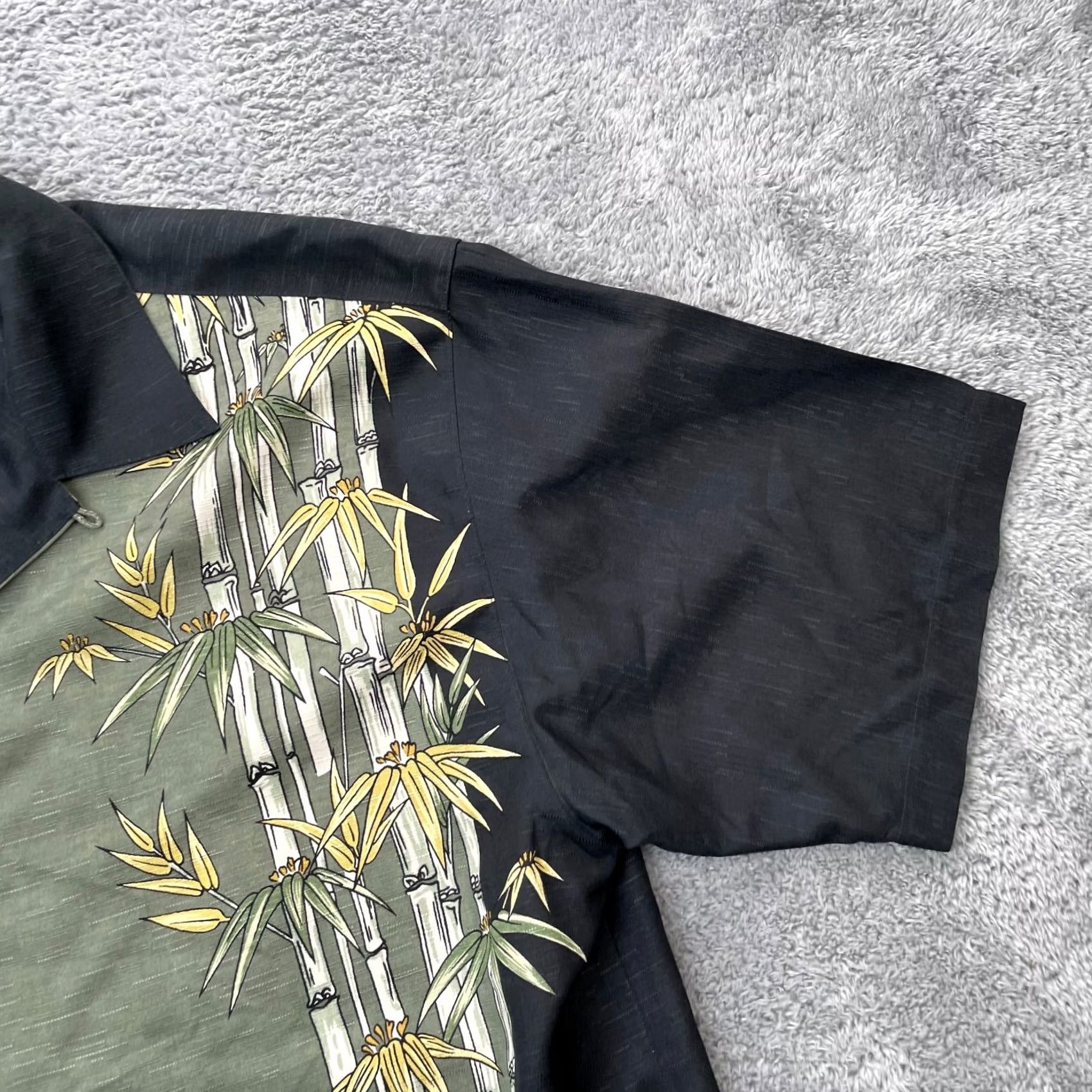 Tommy Bahama Tommy Bahama Shirt Mens Small Black Bamboo Tree Print Hawaiian Silk Button Up Size US S / EU 44-46 / 1 - 5 Thumbnail