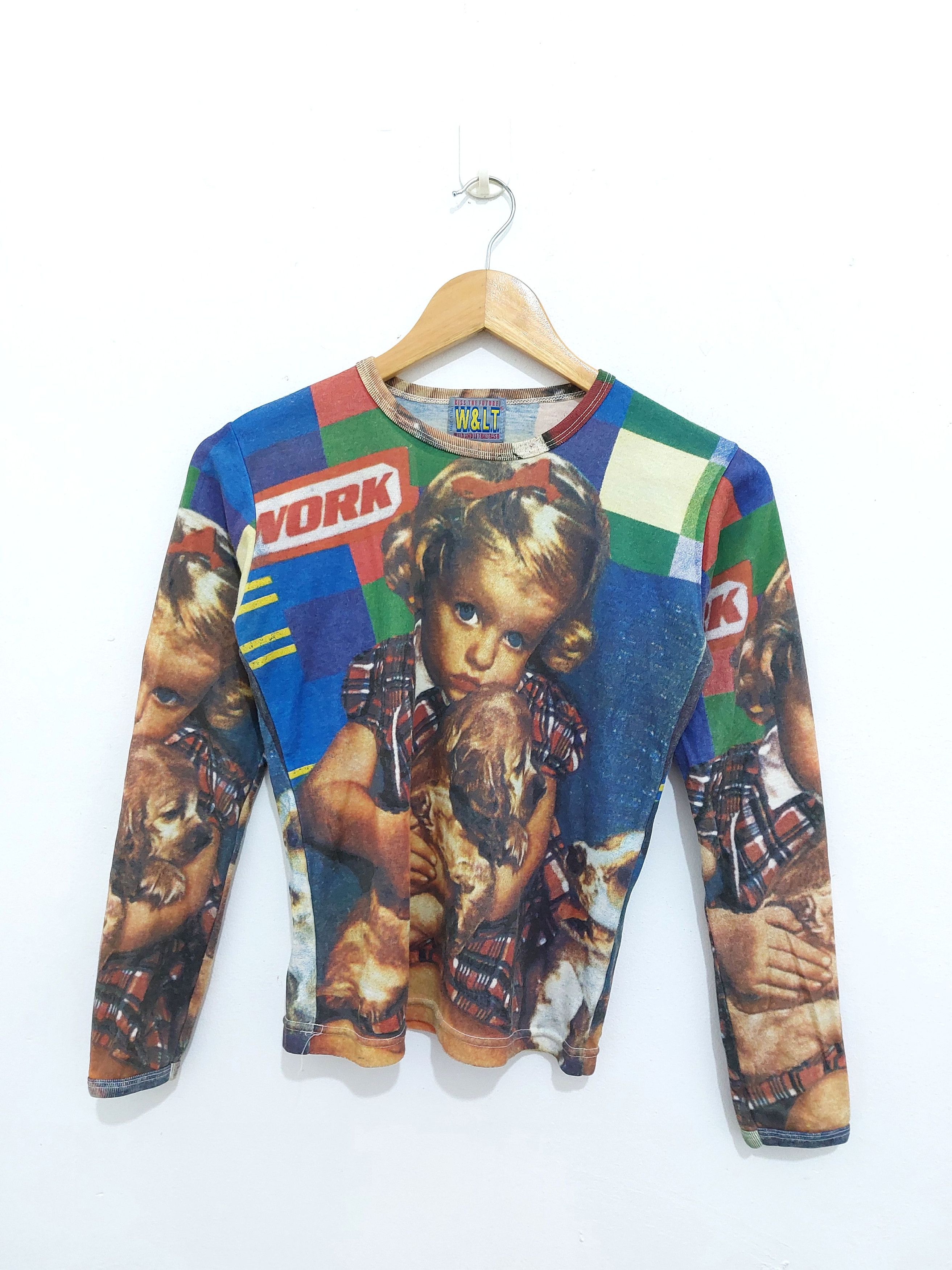 W&LT ノースリーブシャツ　稲妻　WALTER VAN BEIRENDONCK green-polyester-walter-van-