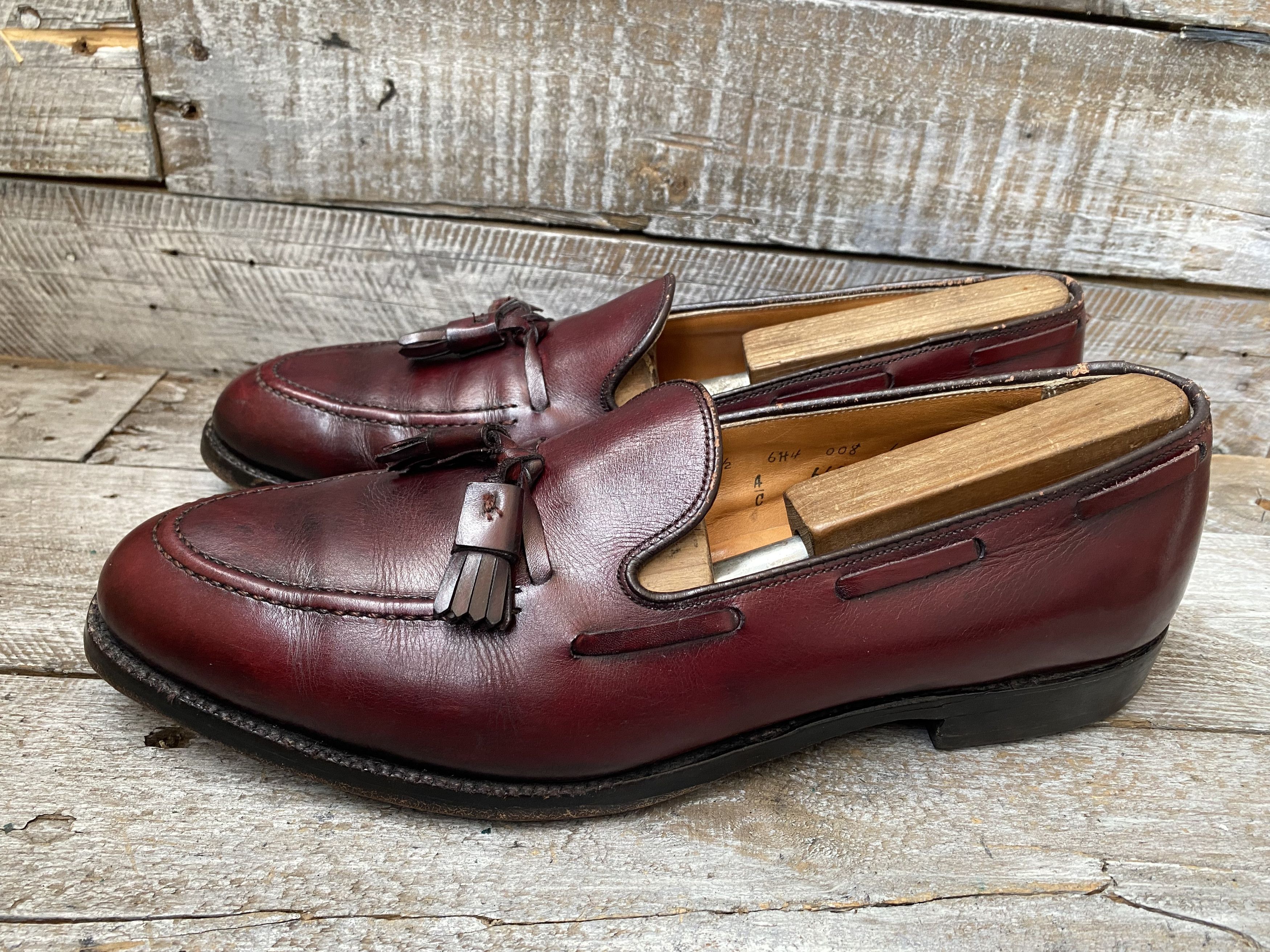 Alden Alden tassel burgundy slip- on leather shoessz 10.5A/C Size US 10.5 / EU 43-44 - 4 Thumbnail