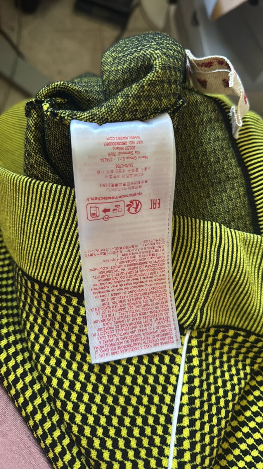 Marni Marni trouser pants black yellow herringbone wool SF2023 Size 40R - 8 Thumbnail