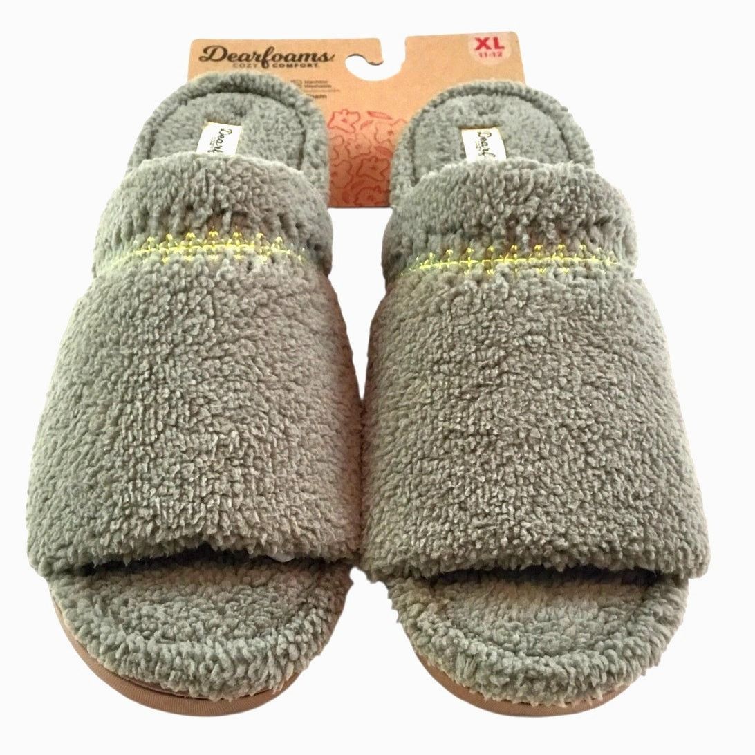 Other Dearfoam Slippers NWT Cozy Comfort Green Slip-On XL 11-12 Size US 11 / IT 41 - 1 Thumbnail