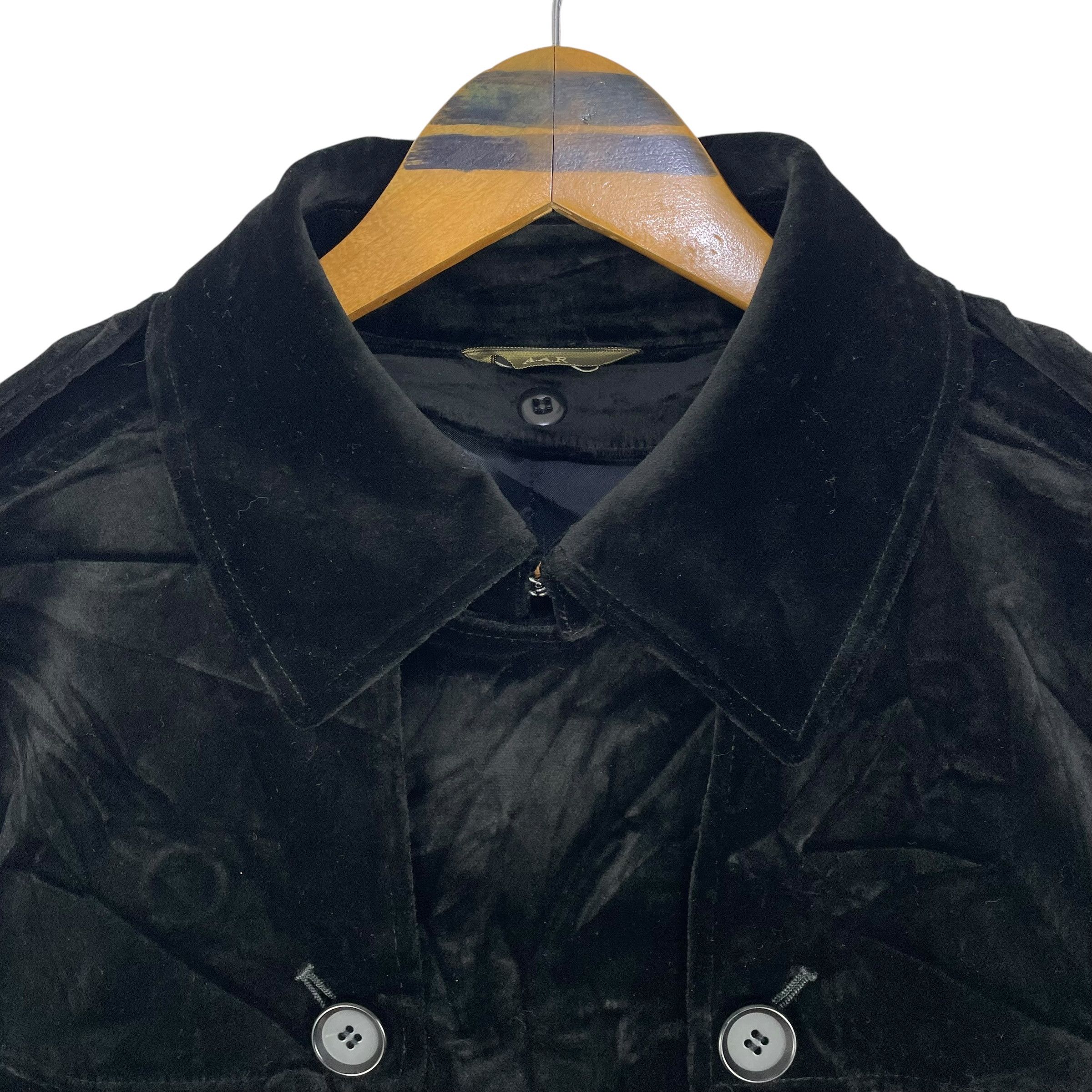 Yohji Yamamoto Vintage Yohji Yamamoto X D’Urban A.A.R Velvet Pea Coat Size US M / EU 48-50 / 2 - 7 Thumbnail