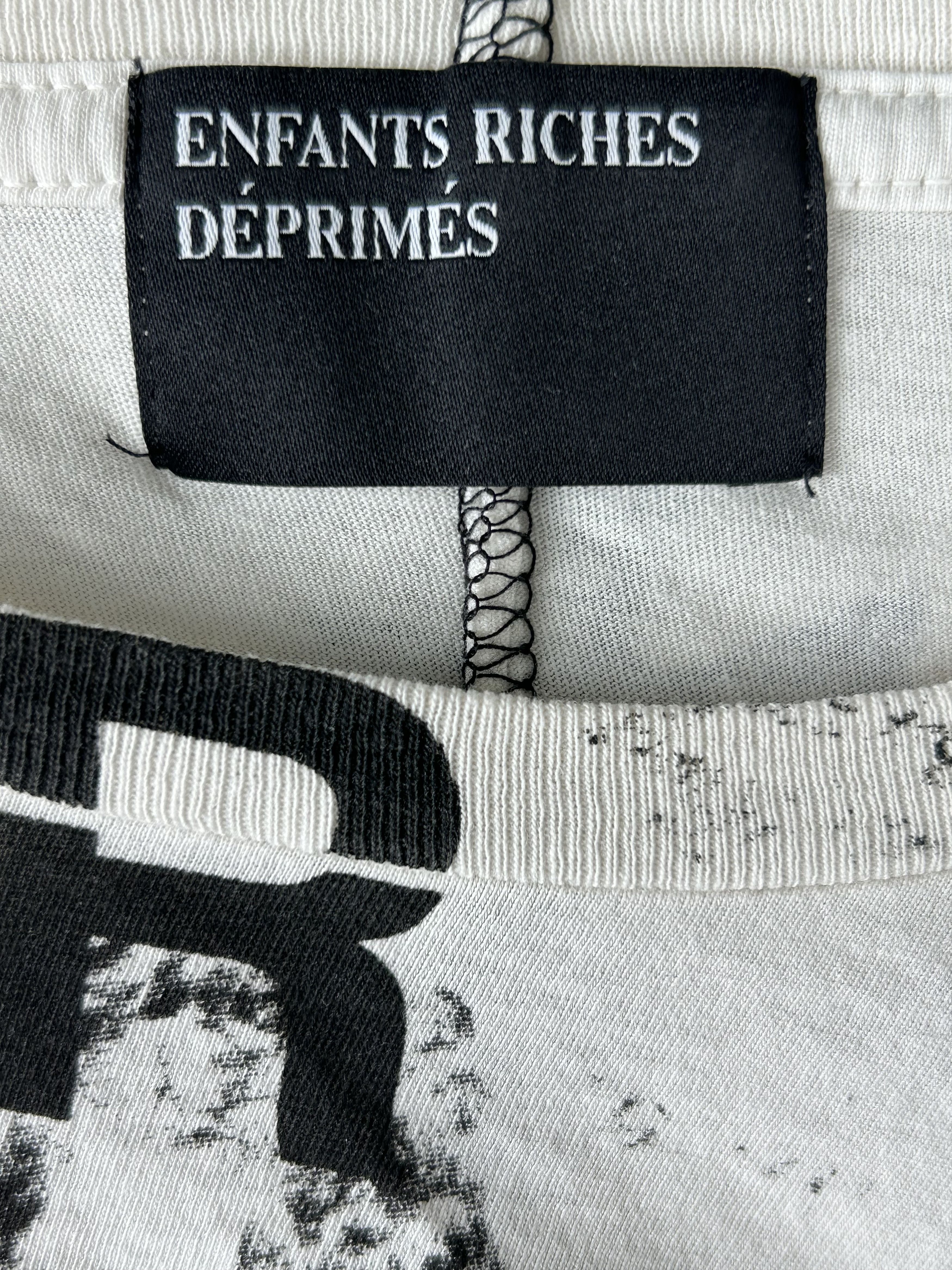 Enfants Riches Deprimes White & Black Katholisches Toothbrush T-Shirt Size US L / EU 52-54 / 3 - 3 Thumbnail