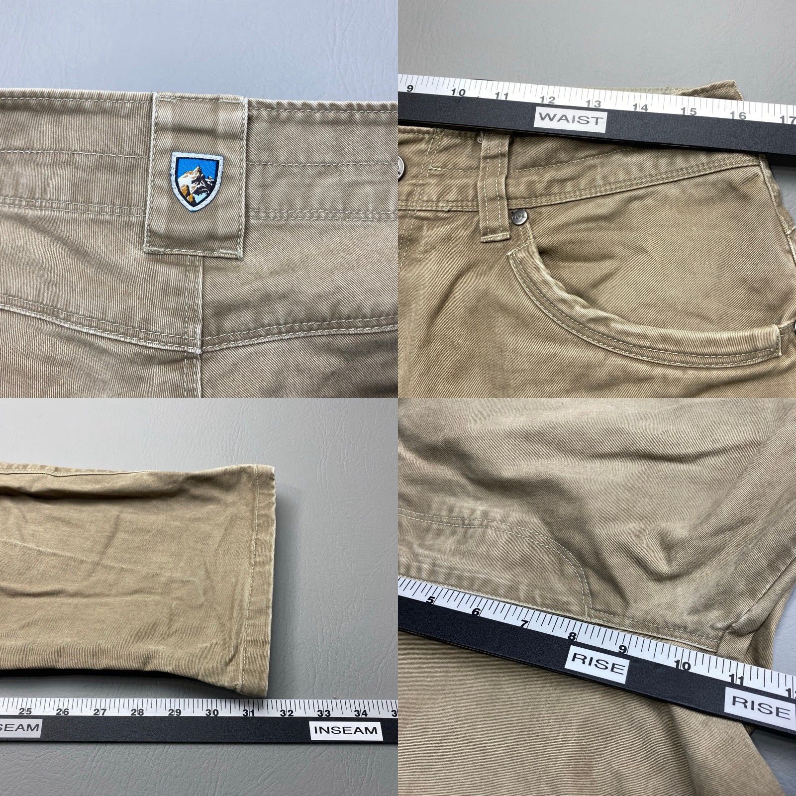 Doublet VINTAGE Kuhl Rydr Patina Dye Canvas Double Knee Pants Mens 32x32 Outdoor Work Shirt Size US 32 / EU 48 - 9 Thumbnail