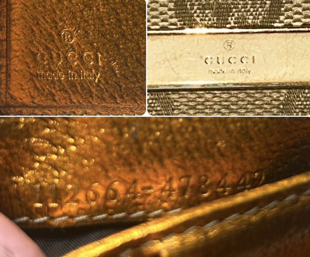 Gucci Gucci GG Compact Wallet w Bronze Interior (project piece) Size ONE SIZE - 3 Thumbnail
