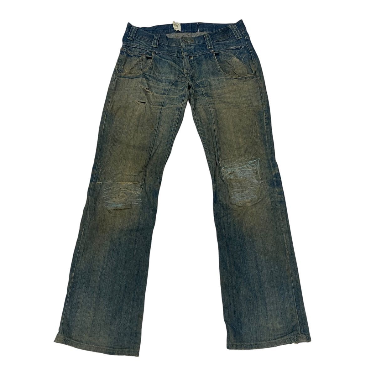 Devilock Vintage Devillock Distressed Denim jelas W33 Size 32" / US 10 / IT 46 - 1 Thumbnail