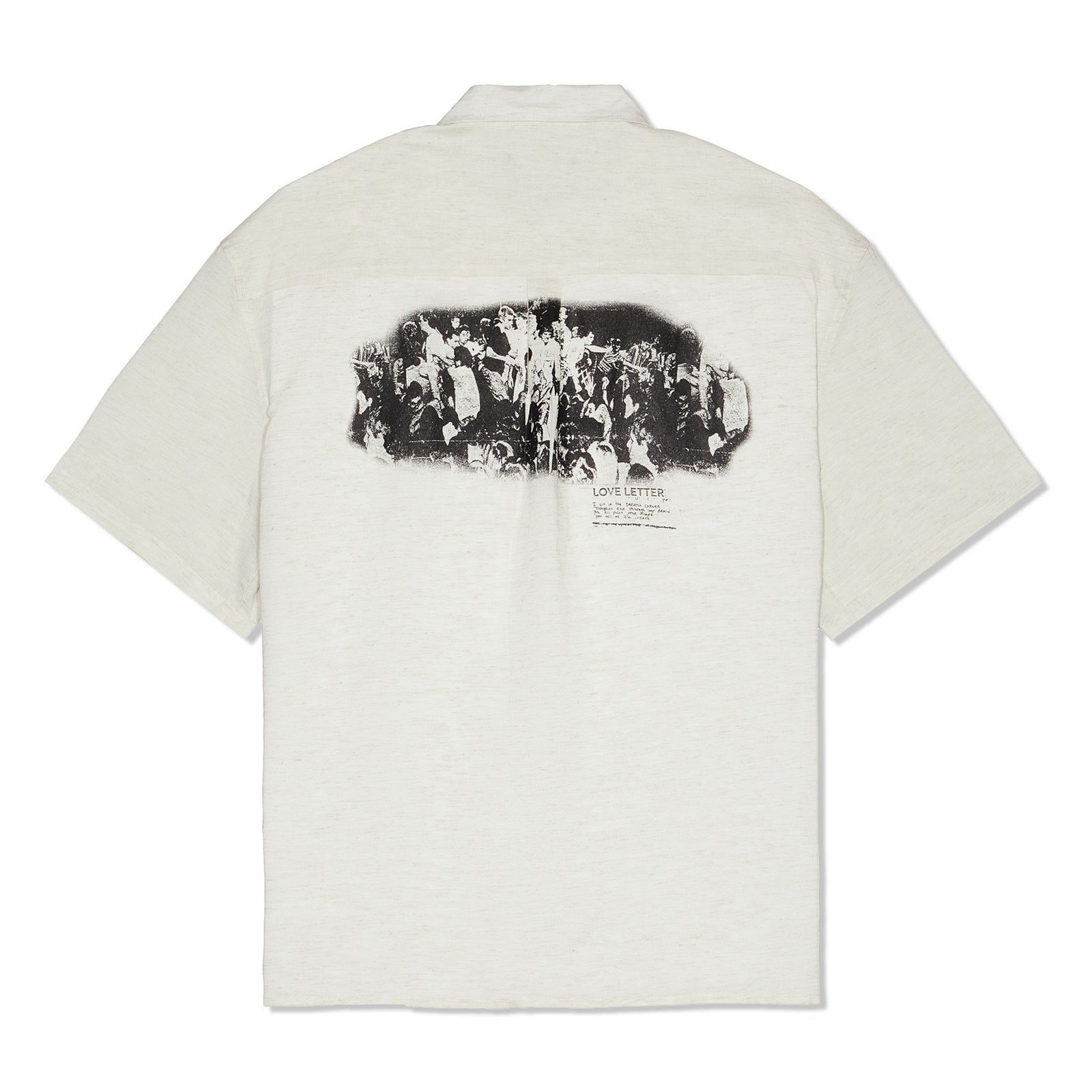 Other Beach Brains Love Letter Short Sleeve Shirt Ivory - Size M Size US M / EU 48-50 / 2 - 3 Thumbnail