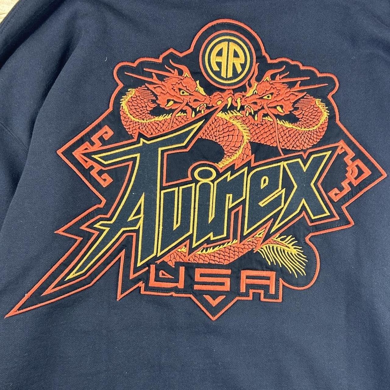 Avirex Avirex Black Dragon Embroidered Zipped Hoodie Size US XXL / EU 58 / 5 - 3 Thumbnail