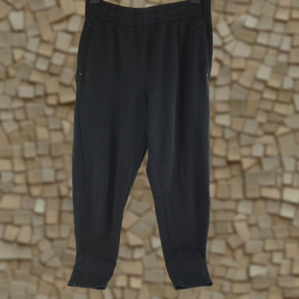 Tek Gear Tek Gear Jogger Mens Size S Solid Black DryTek Sweatpants w/ Pockets Pull On Size US 27 - 1 Thumbnail