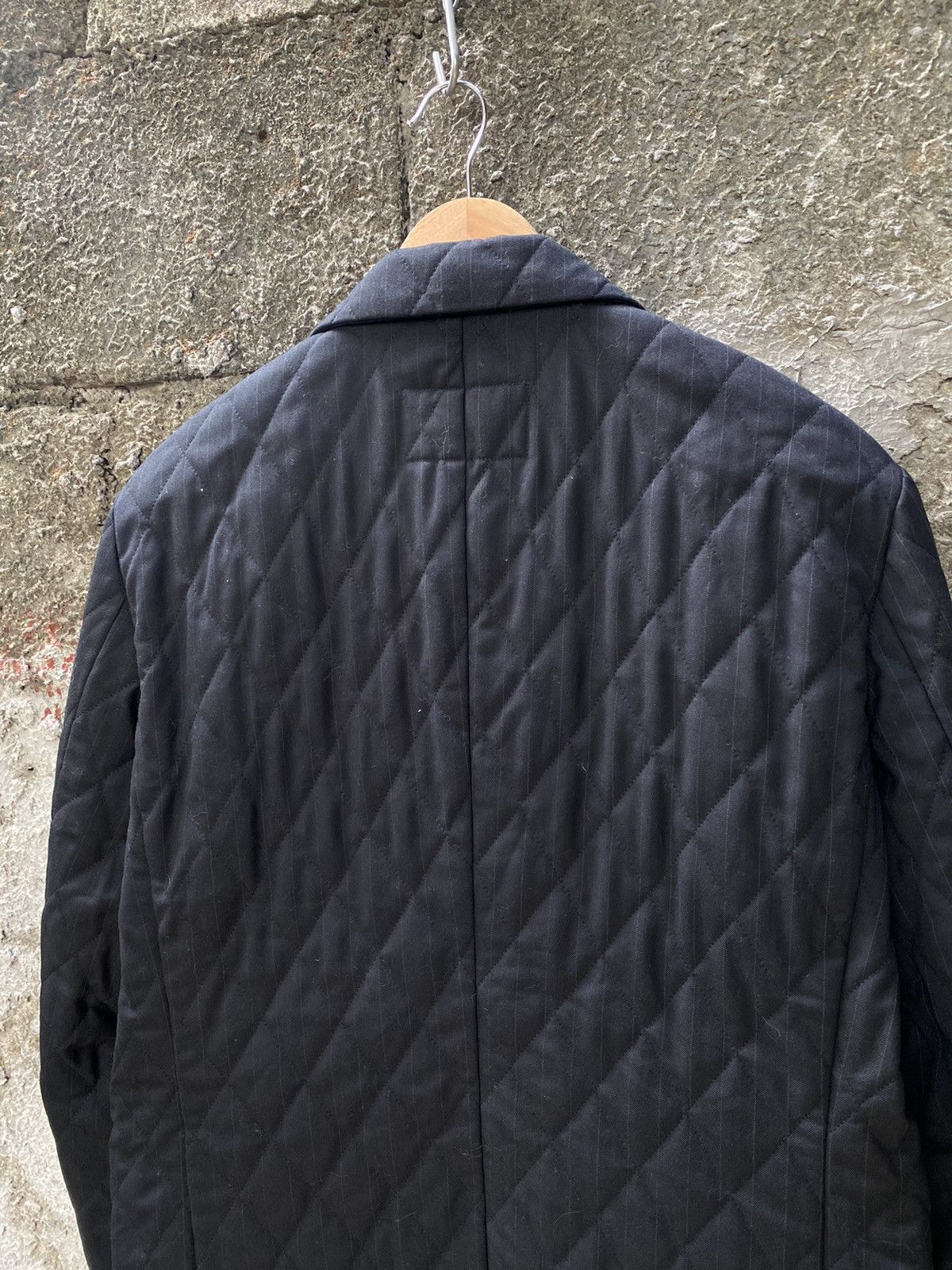Comme des Garcons Homme Deux Diamond Quilt Wool Jacket Size US L / EU 52-54 / 3 - 5 Thumbnail
