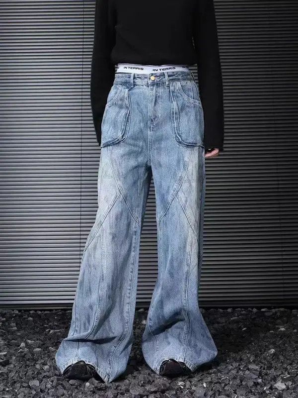 Japanese Brand VIBE Deconstructed washed distressed baggy jeans Size US 30 / EU 46 - 5 Thumbnail