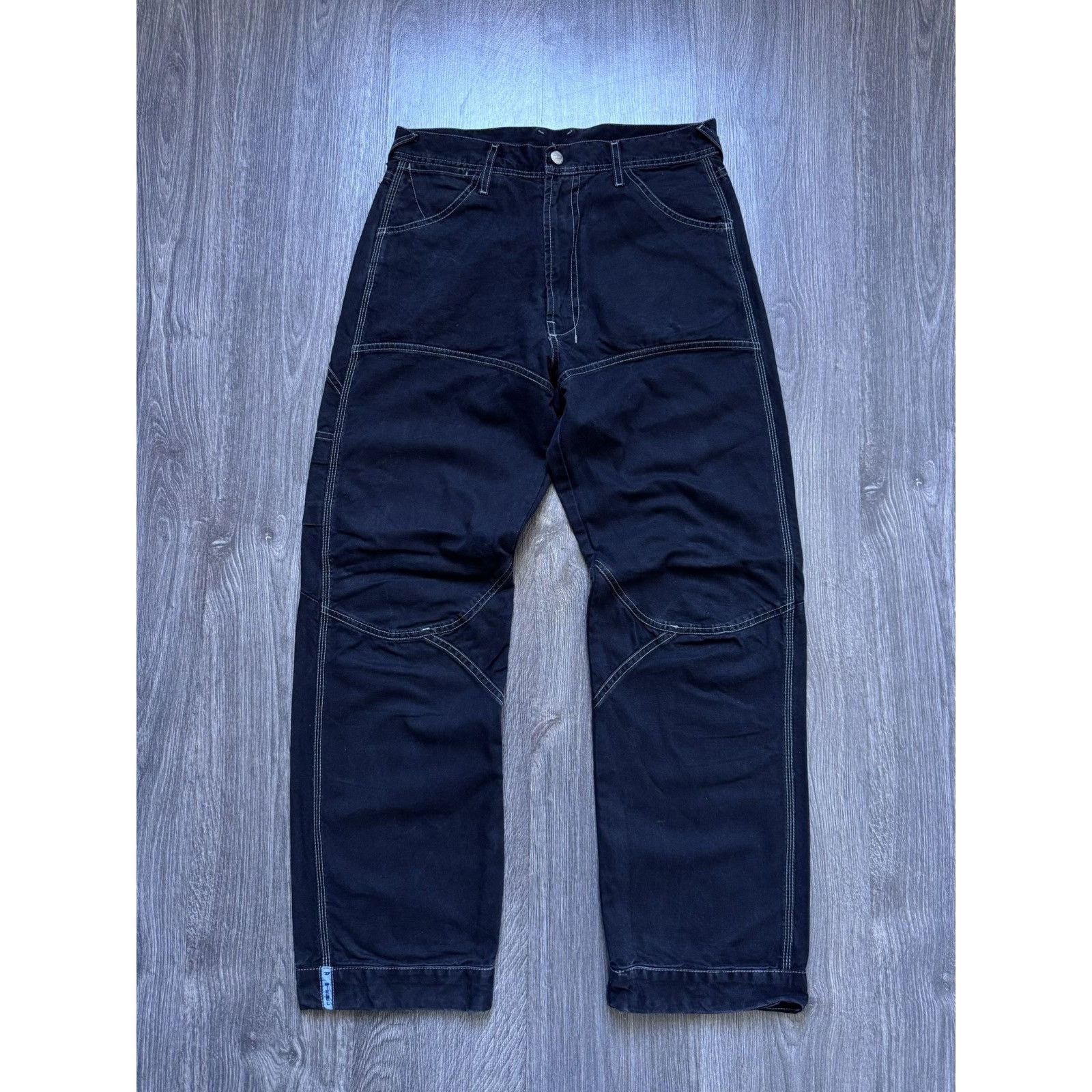 Diesel Y2K Vintage Diesel Baggy Black Work Denim Pants Size US 28 / EU 44 - 1 Thumbnail