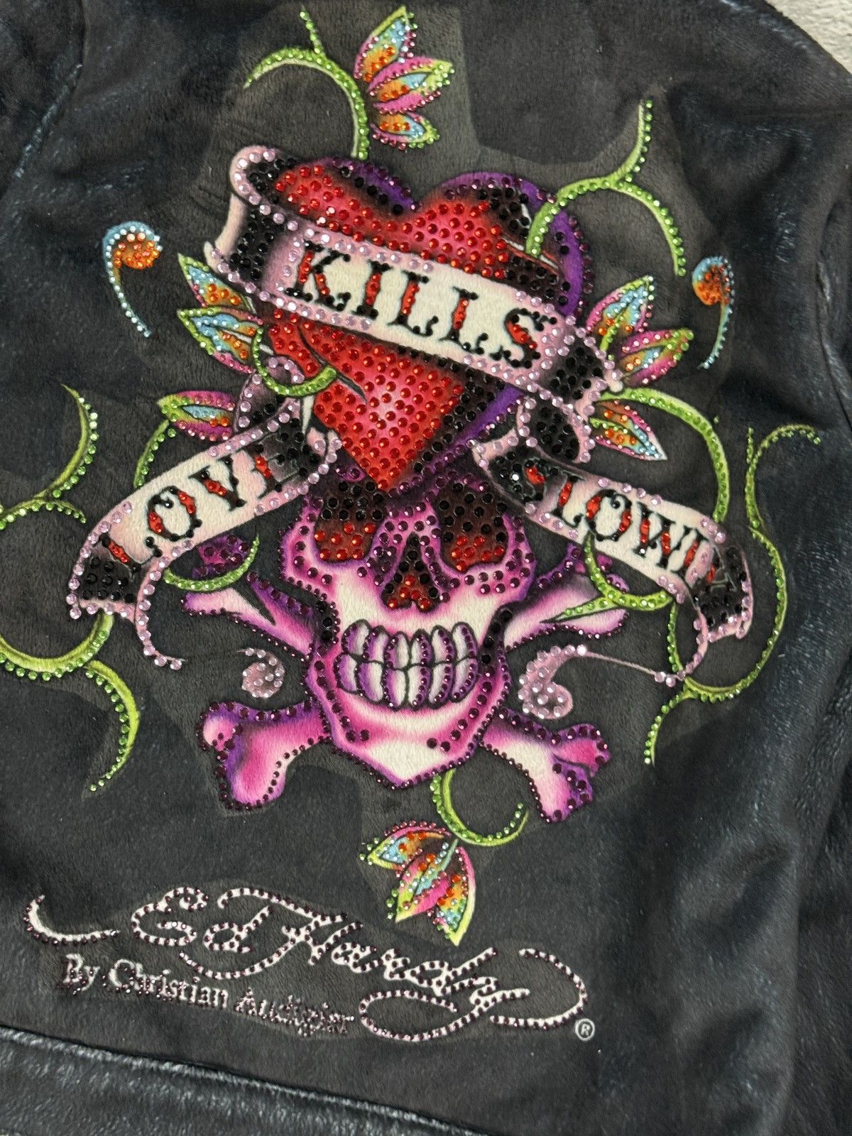 Ed Hardy Ed Hardy zip hoodie black red vintage Y2K faux fur Size M / US 6-8 / IT 42-44 - 10 Thumbnail