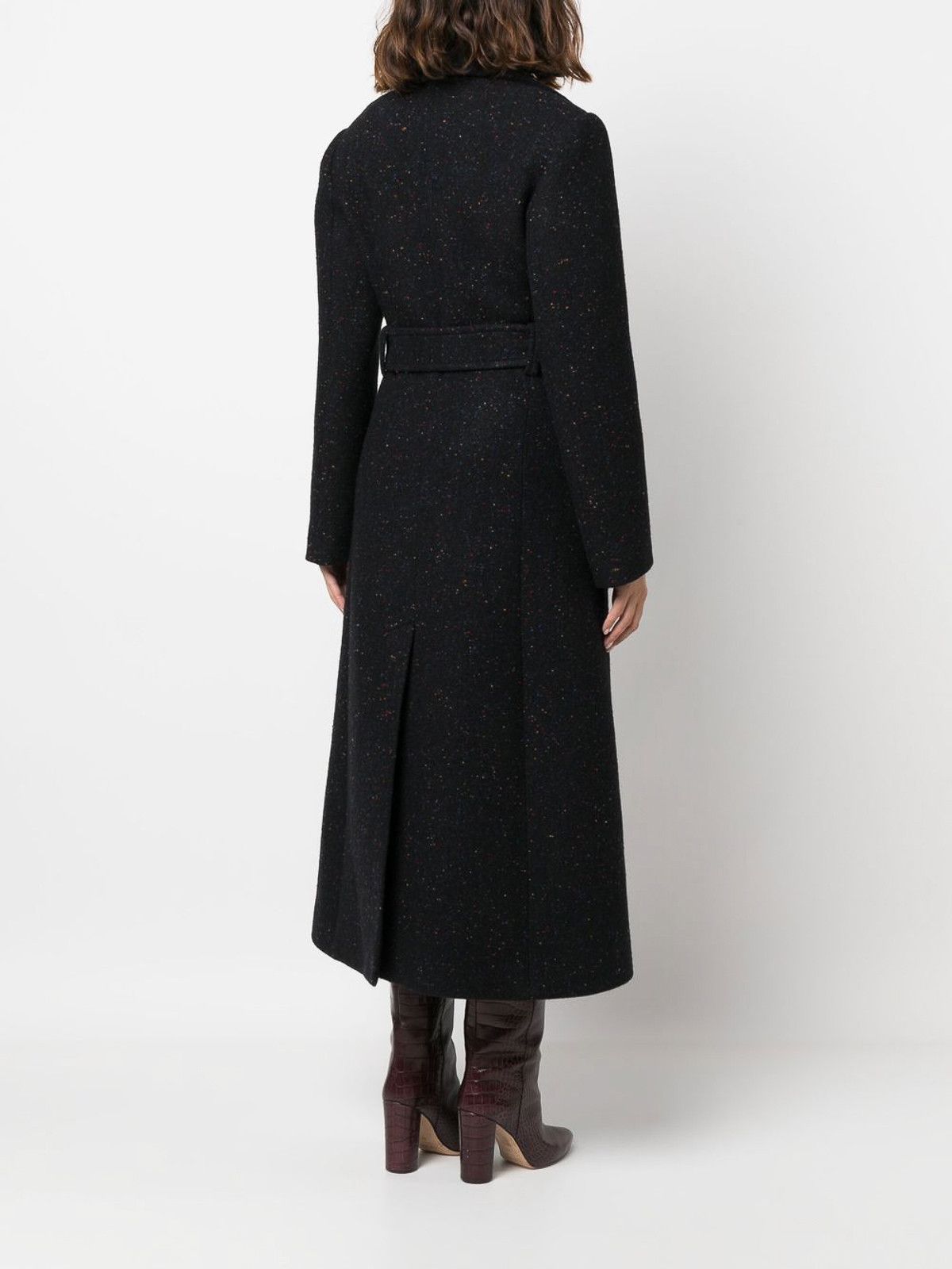 Chloe o1y0825 Belt Coat in Midnight Blue Size S / US 4 / IT 40 - 3 Thumbnail