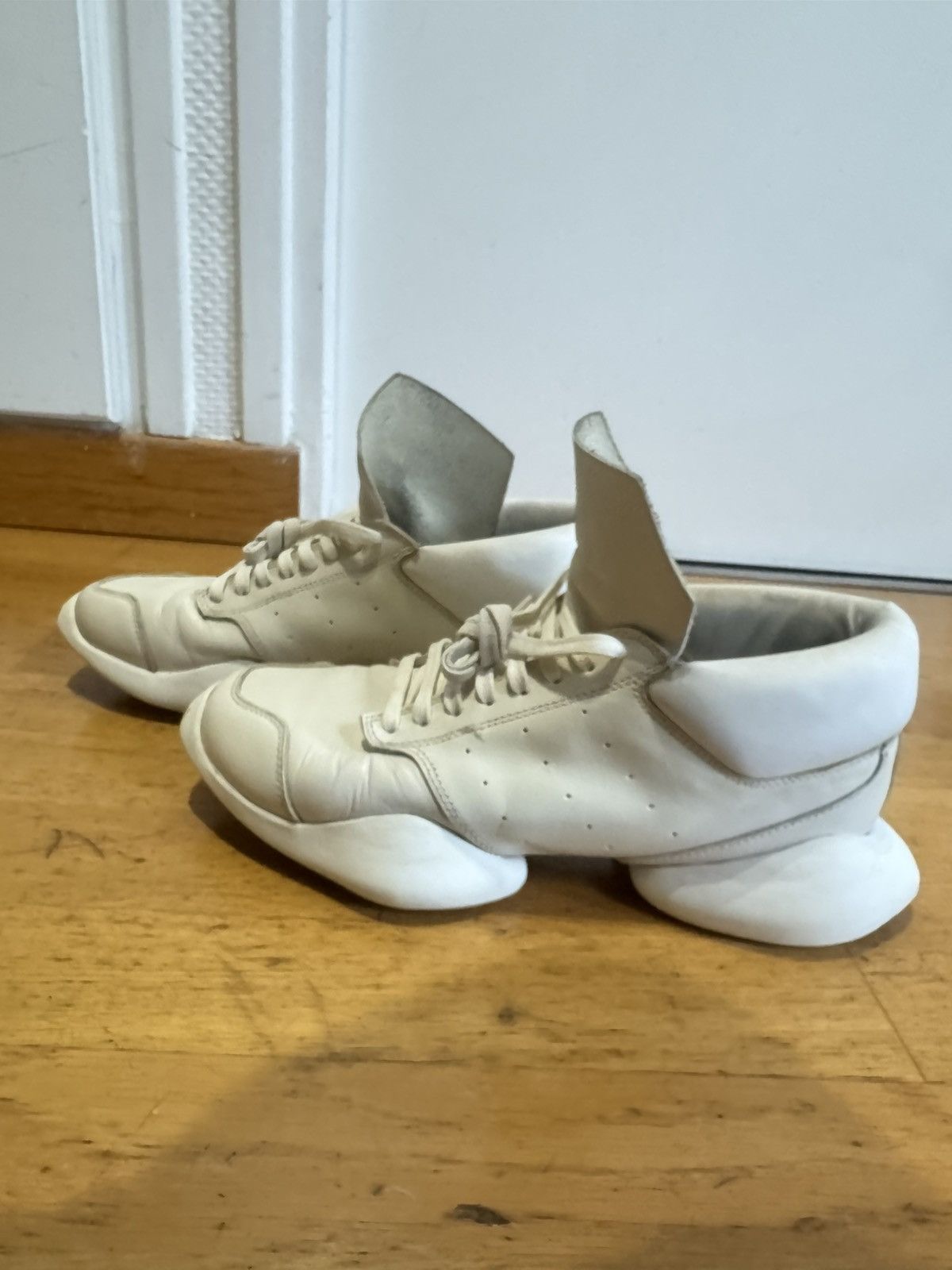 Adidas × Rick Owens Adidas x Rick Owens 'Ro Runner' Sneakers Cream (size 42 Eur) Size US 9 / EU 42 - 4 Thumbnail