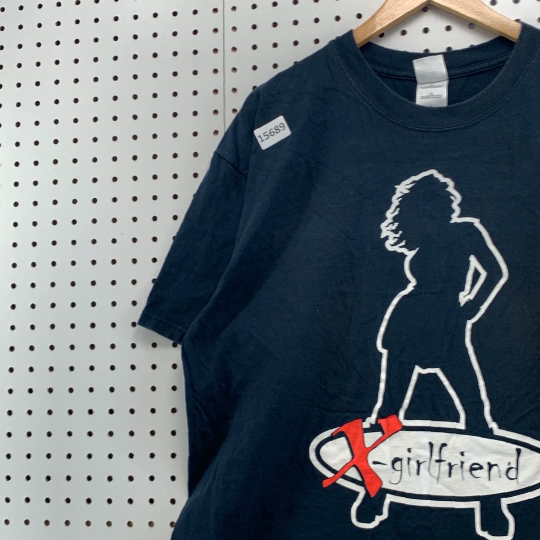 Gildan VINTAGE Gildan X Girlfriend Band Shirt Blue Adult Extra Large Short Sleeve Tee Cotton Size US XL / EU 56 / 4 - 4 Thumbnail