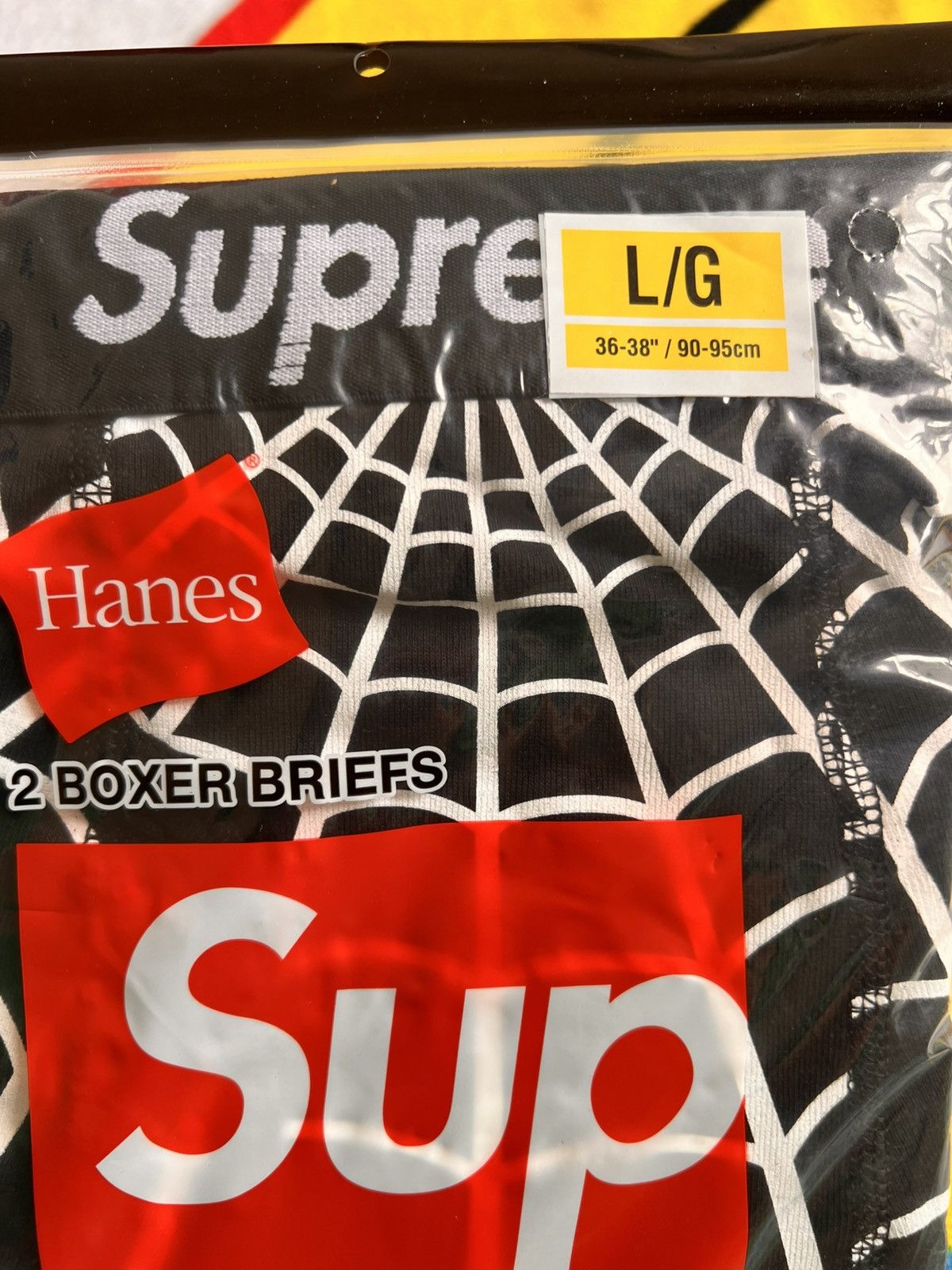 Supreme L Supreme x Marvel Spider-Man Web Boxer Briefs hanes Black Size US 34 / EU 50 - 16 Thumbnail